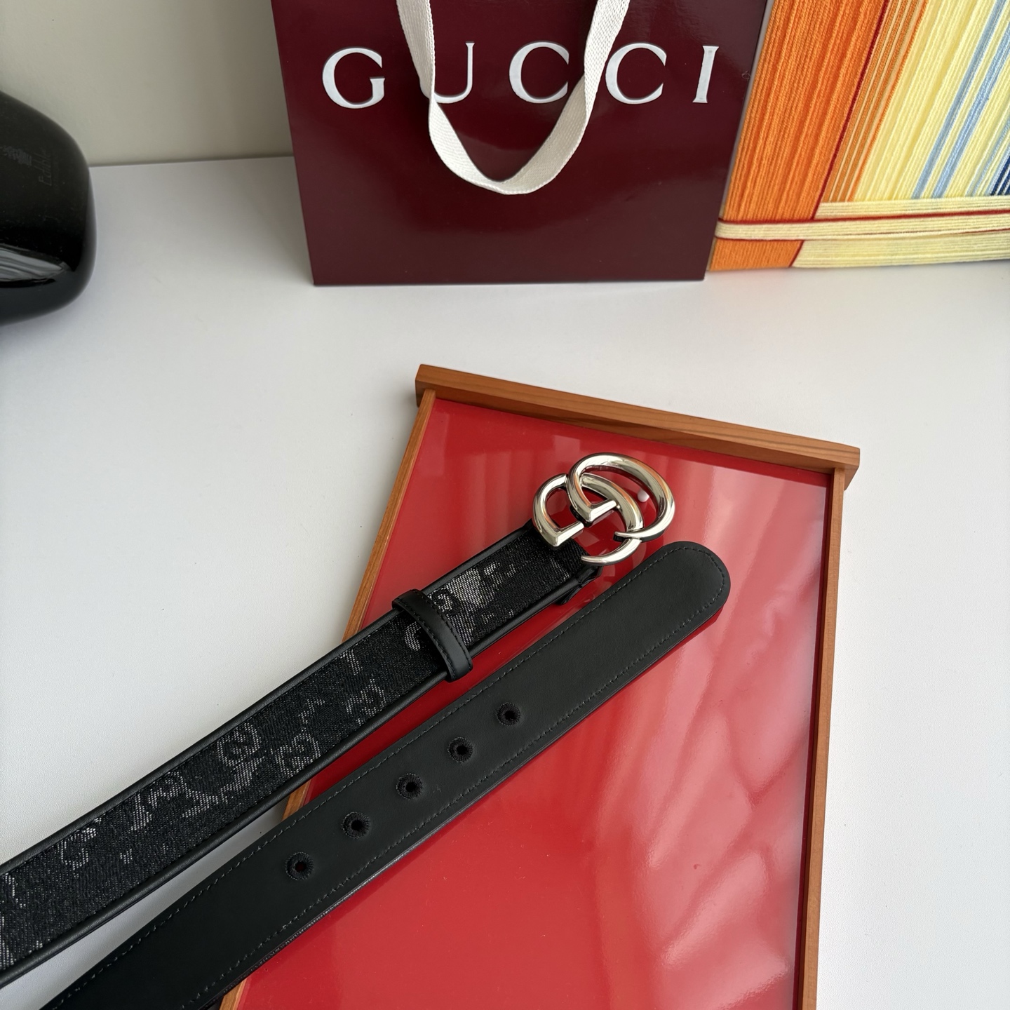 Gucci 经典原单品质，印花织布面搭配原版平纹底，精品铜扣，精工制作，细节看图，实物拍摄，高端奢华，宽