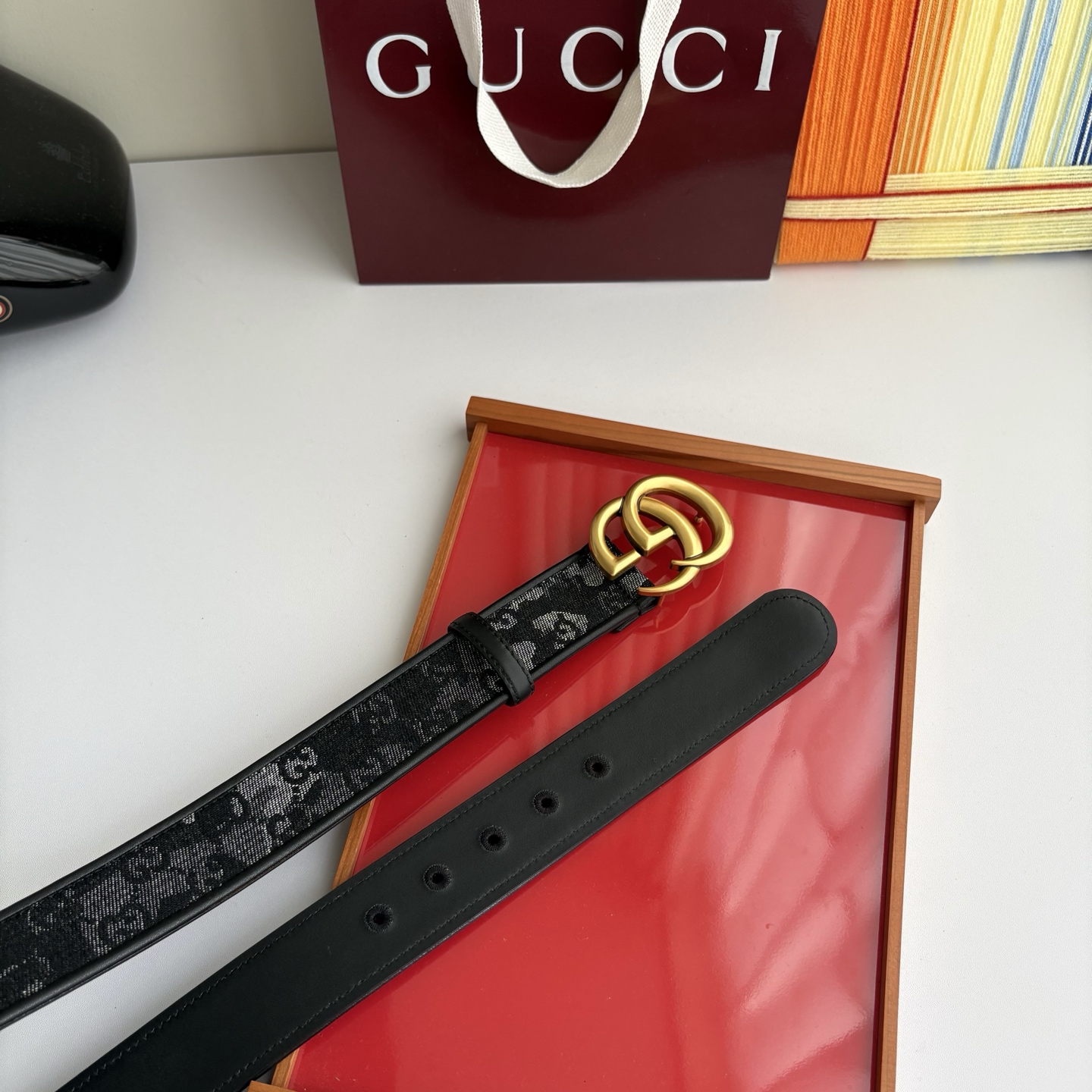 Gucci 经典原单品质，印花织布面搭配原版平纹底，精品铜扣，精工制作，细节看图，实物拍摄，高端奢华，宽