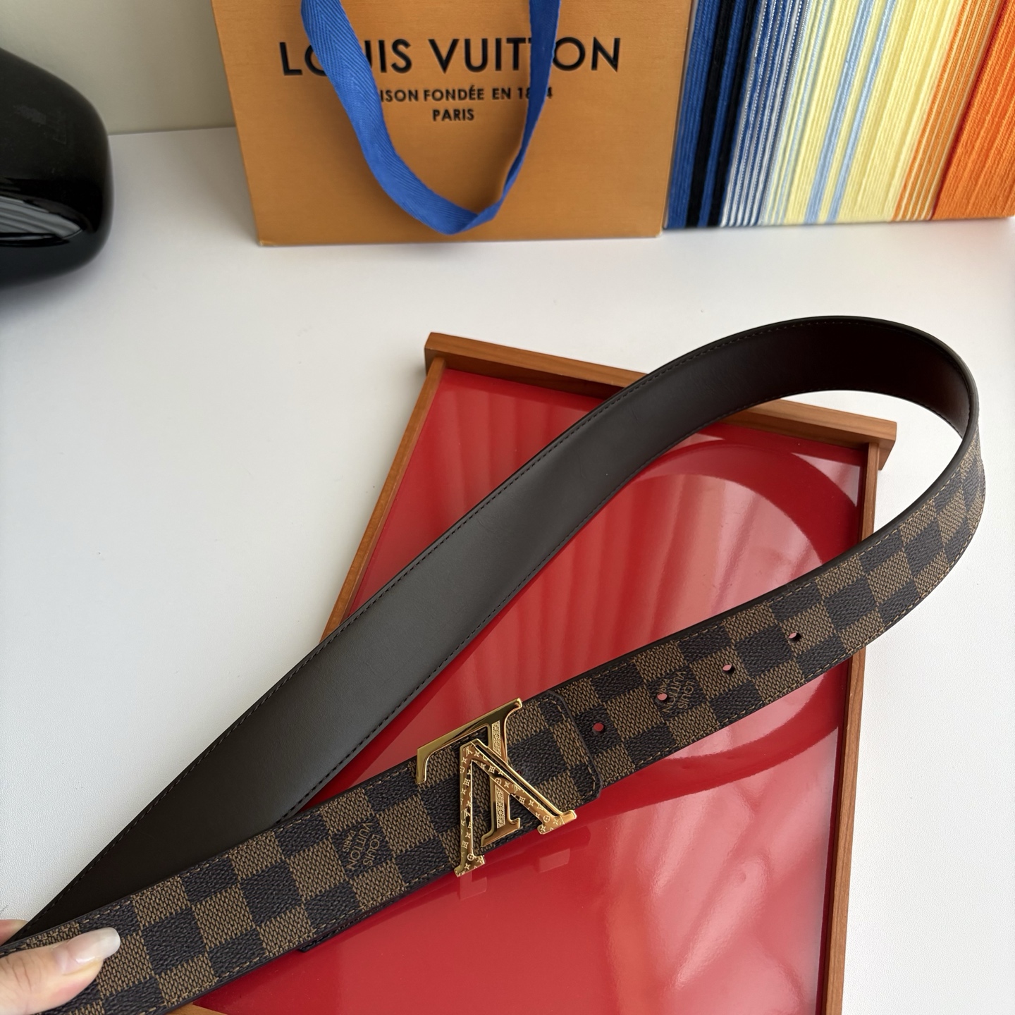LOUIS VUITTON经典原单品质，一面经典Pvc印花一面平纹搭配原单精品钢扣，精工制作，细节看图，