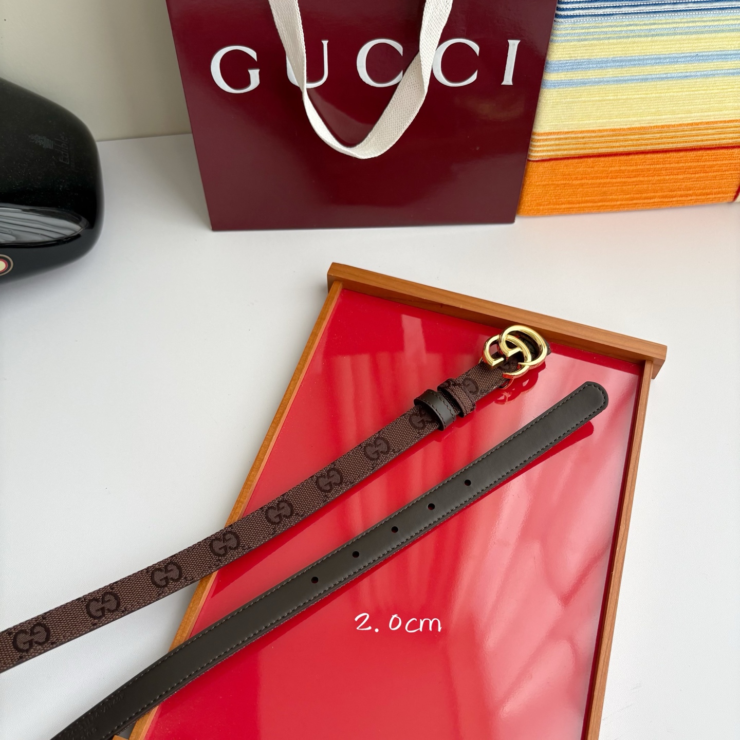 Gucci 经典原单品质，印花织布面搭配原版平纹底，精品铜扣，精工制作，细节看图，实物拍摄，高端奢华，宽