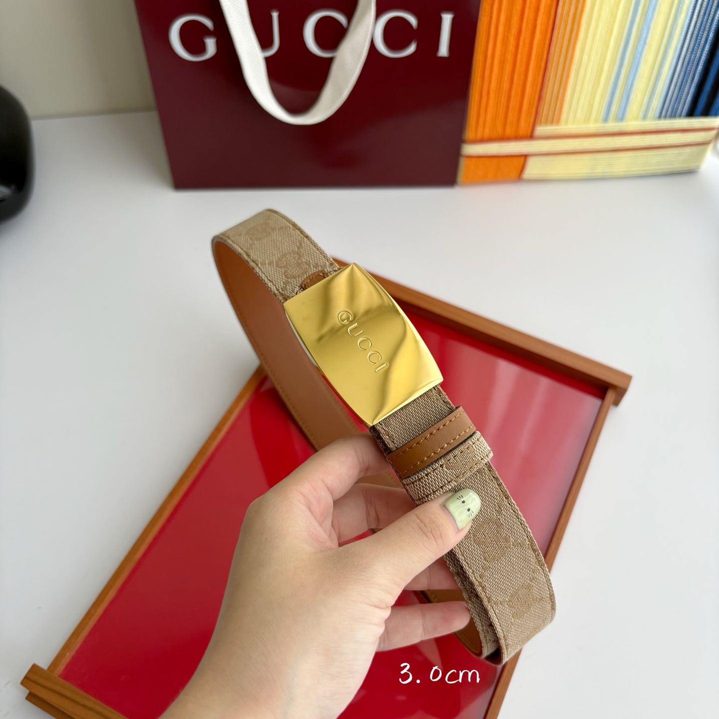 Gucci 经典原单品质，印花织布面搭配原版平纹底，精品铜扣，精工制作，细节看图，实物拍摄，高端奢华，宽
