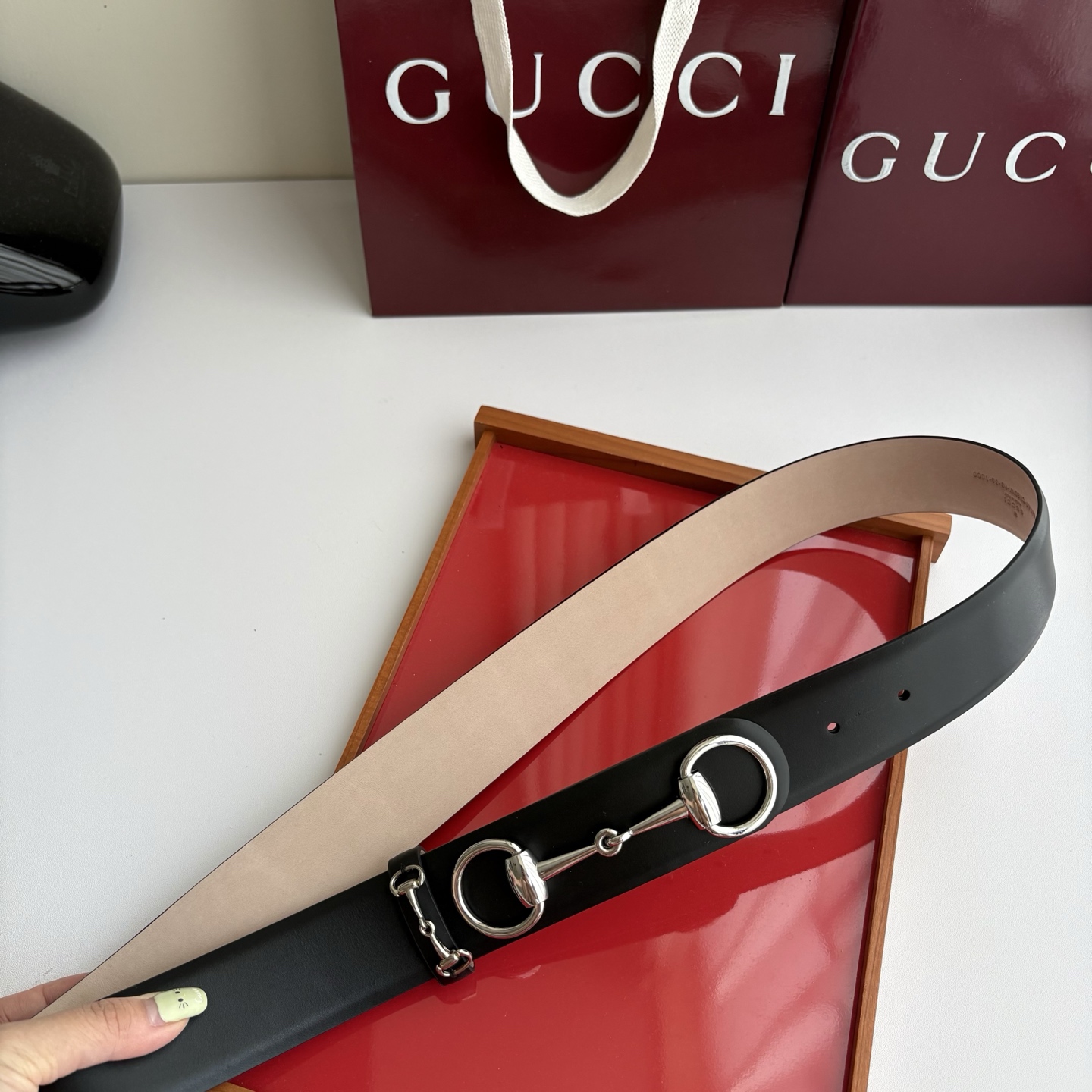 Gucci 经典原单品质，平纹树膏沙底，时尚腰封，精工制作，细节看图，实物拍摄，高端奢华，宽度4.0cm