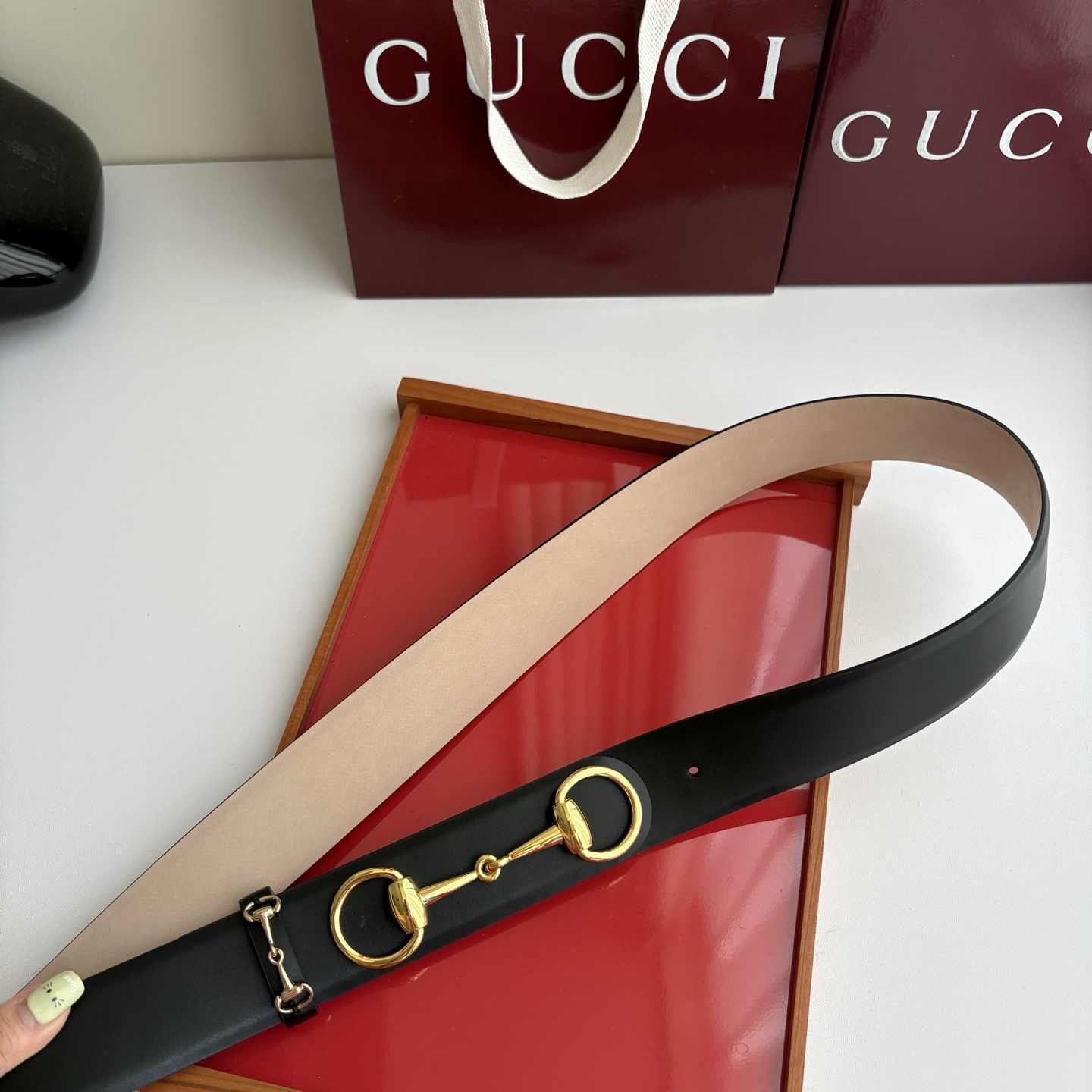 Gucci 经典原单品质，平纹树膏沙底，时尚腰封，精工制作，细节看图，实物拍摄，高端奢华，宽度4.0cm