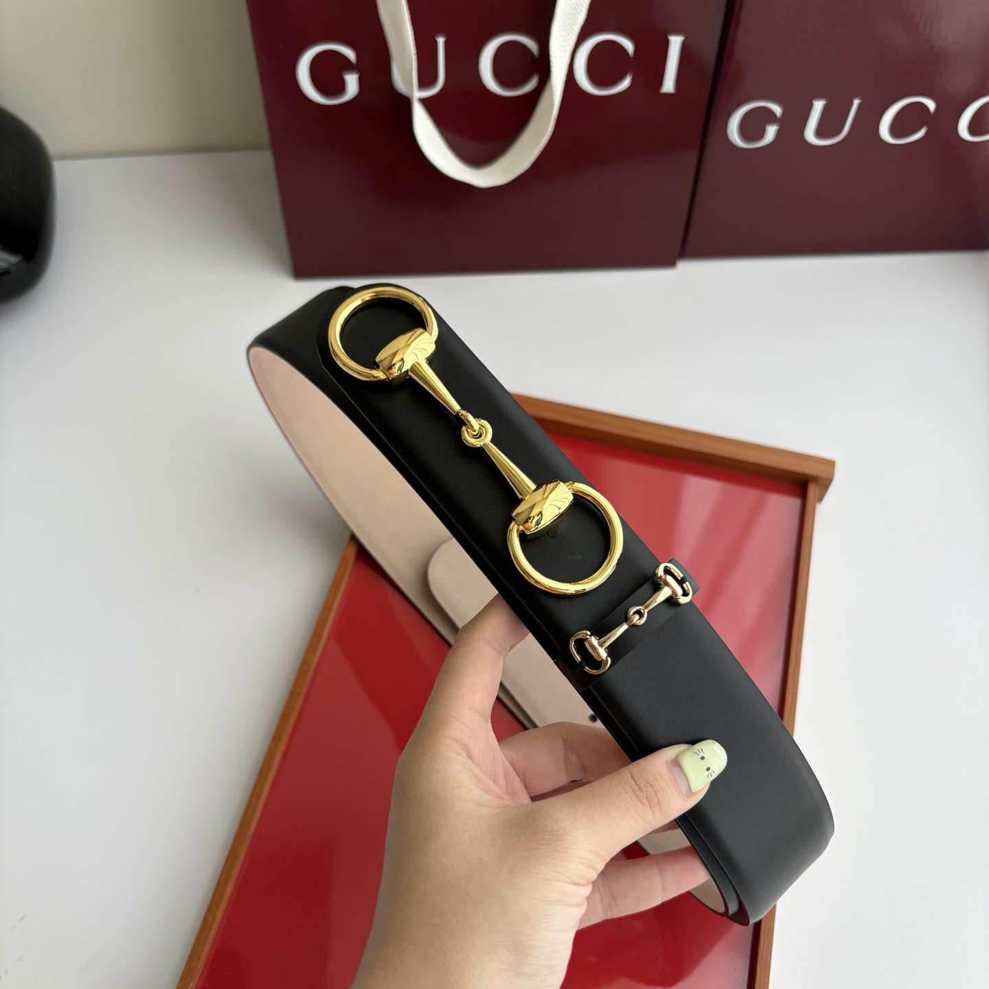 Gucci 经典原单品质，平纹树膏沙底，时尚腰封，精工制作，细节看图，实物拍摄，高端奢华，宽度4.0cm