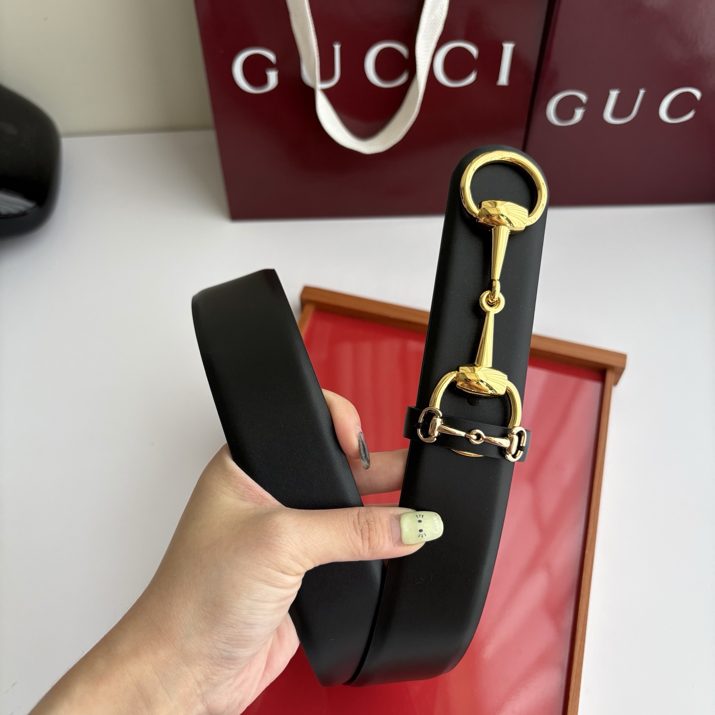 Gucci 经典原单品质，平纹树膏沙底，时尚腰封，精工制作，细节看图，实物拍摄，高端奢华，宽度4.0cm