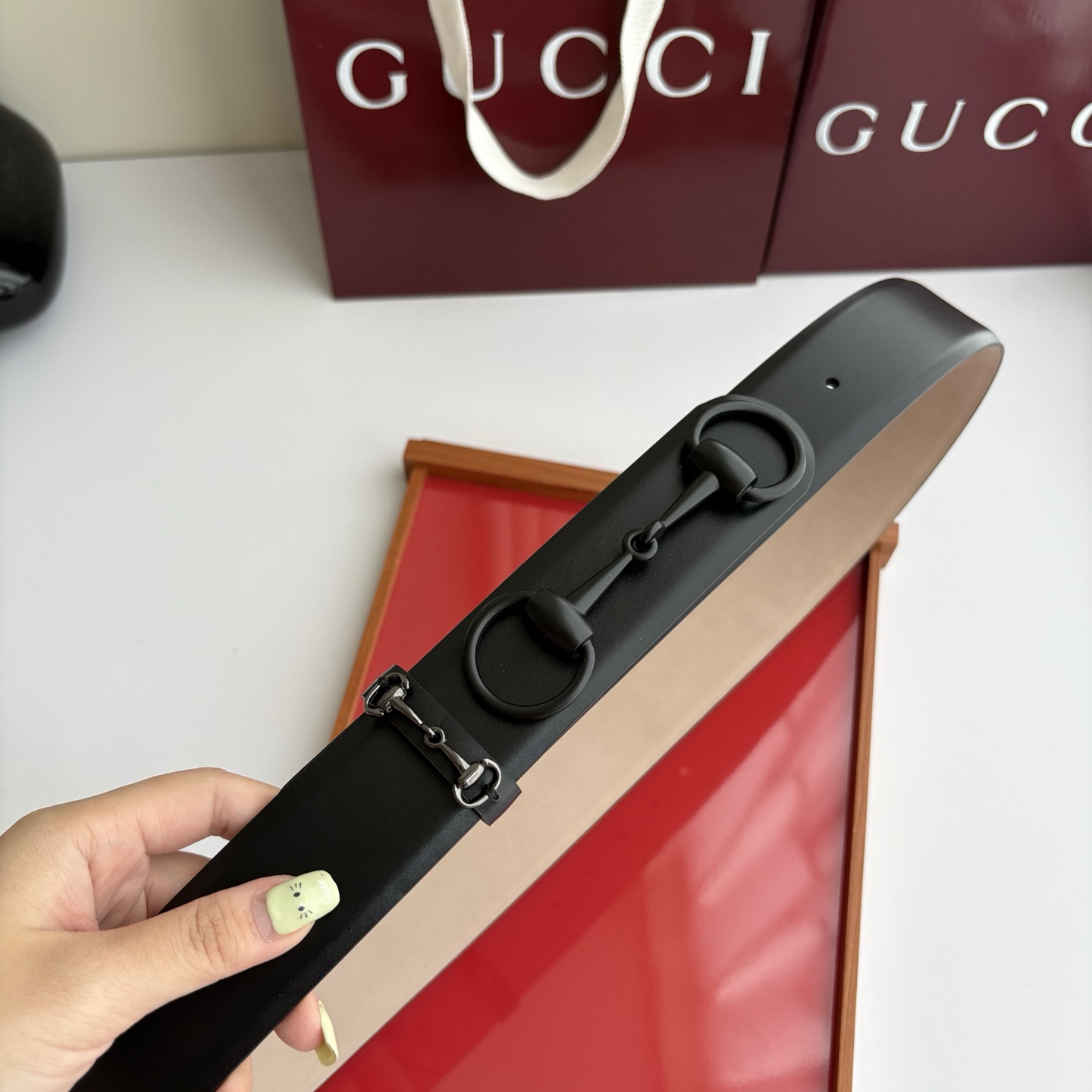 Gucci 经典原单品质，平纹树膏沙底，时尚腰封，精工制作，细节看图，实物拍摄，高端奢华，宽度4.0cm