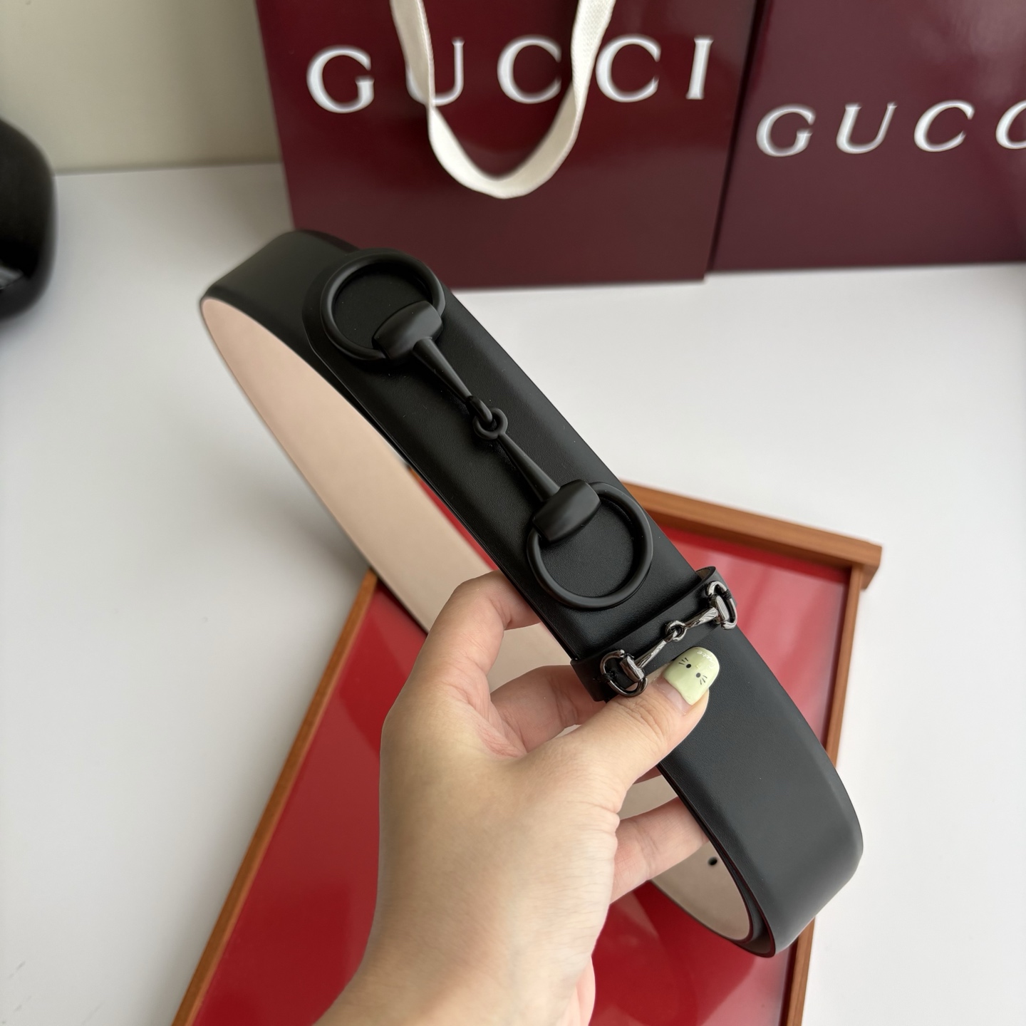Gucci 经典原单品质，平纹树膏沙底，时尚腰封，精工制作，细节看图，实物拍摄，高端奢华，宽度4.0cm