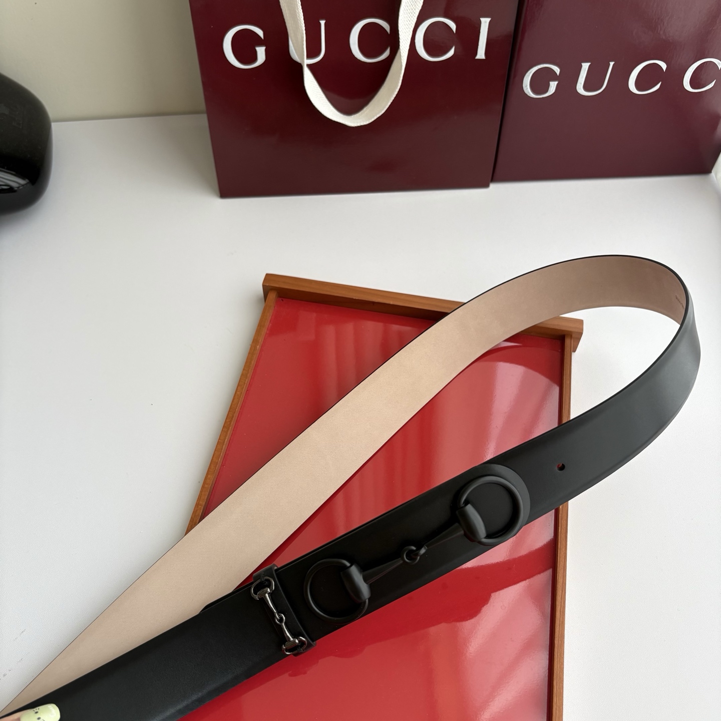 Gucci 经典原单品质，平纹树膏沙底，时尚腰封，精工制作，细节看图，实物拍摄，高端奢华，宽度4.0cm