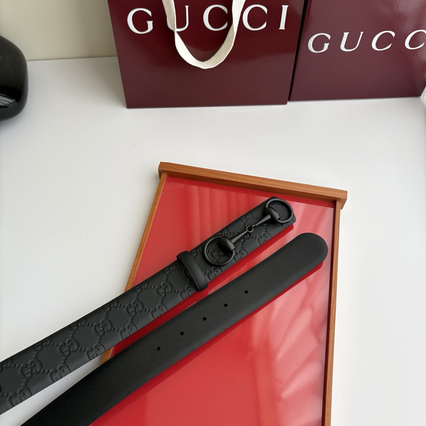 Gucci 经典原单品质，压花面搭配原版皮底，时尚腰封，精工制作，细节看图，实物拍摄，高端奢华，宽度4.0cm