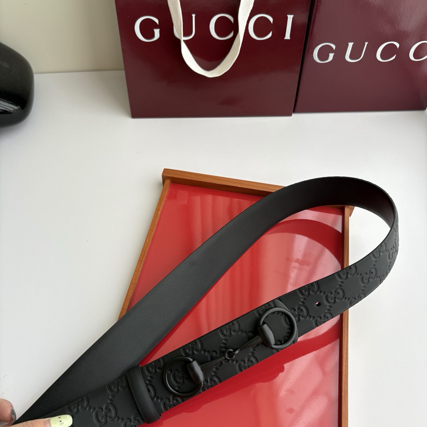 Gucci 经典原单品质，压花面搭配原版皮底，时尚腰封，精工制作，细节看图，实物拍摄，高端奢华，宽度4.0cm