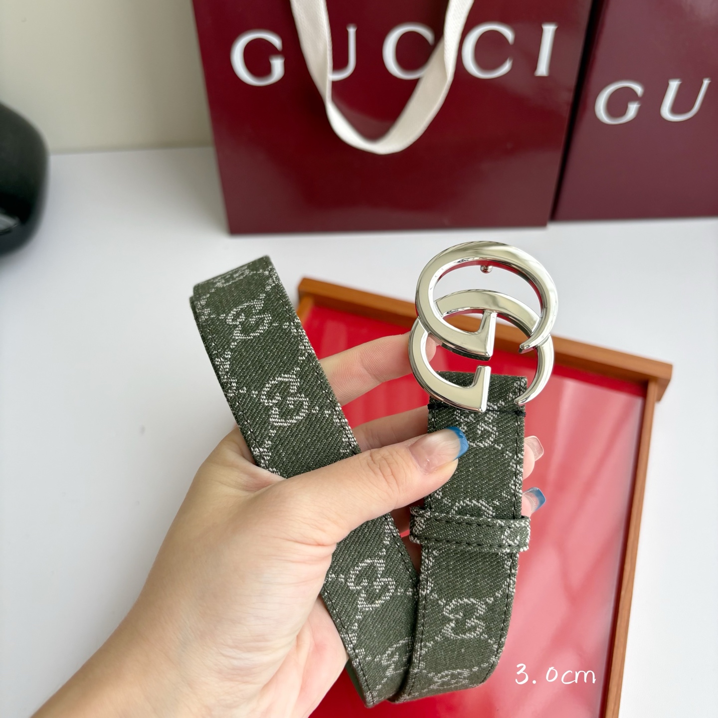 Gucci 经典原单品质，牛仔织布面搭配原版平纹底，精品铜扣，精工制作，细节看图，实物拍摄，高端奢华，宽度3.0cm
