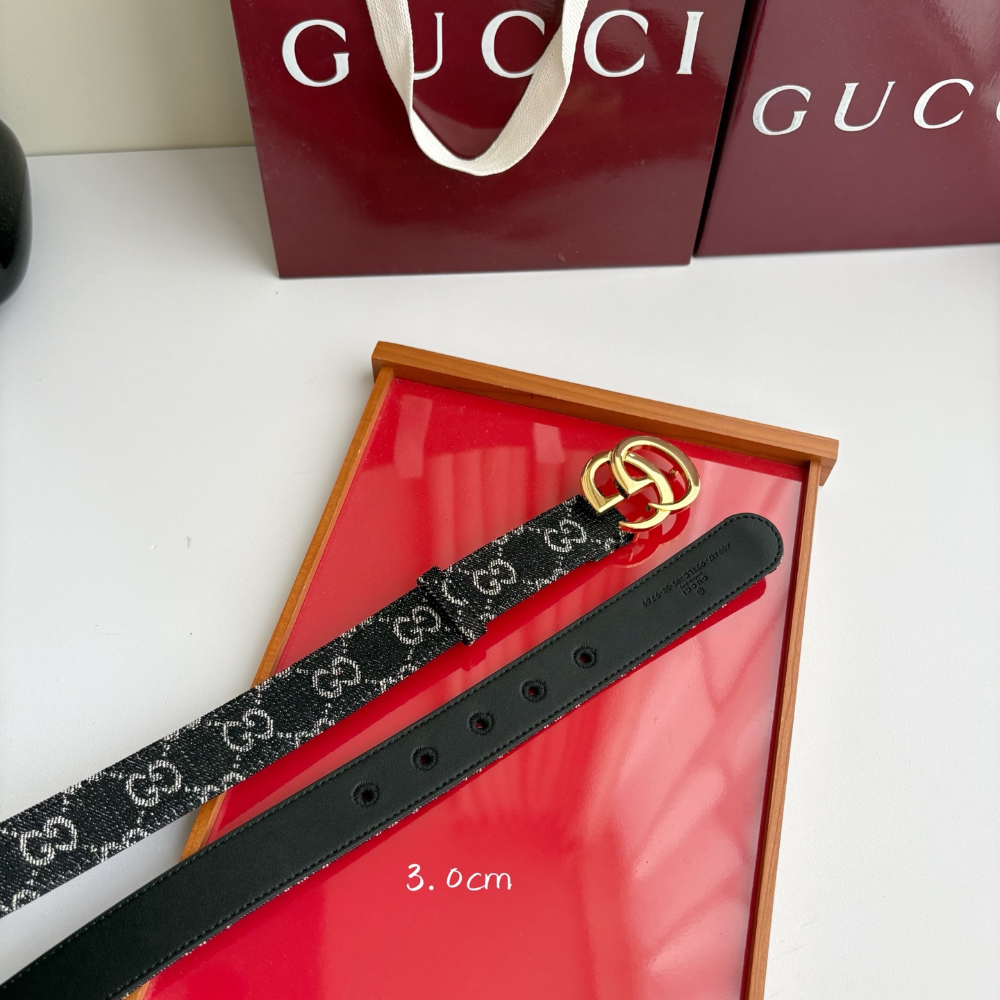 Gucci 经典原单品质，牛仔织布面搭配原版平纹底，精品铜扣，精工制作，细节看图，实物拍摄，高端奢华，宽度3.0cm