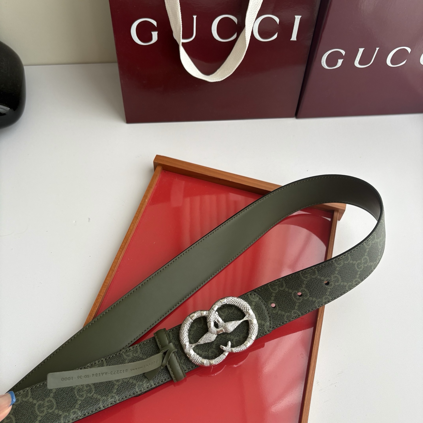 Gucci 经典原单品质，印花面配原版平纹底，纯钢挂扣，精工制作，细节看图，实物拍摄，高端奢华，宽度4.0cm