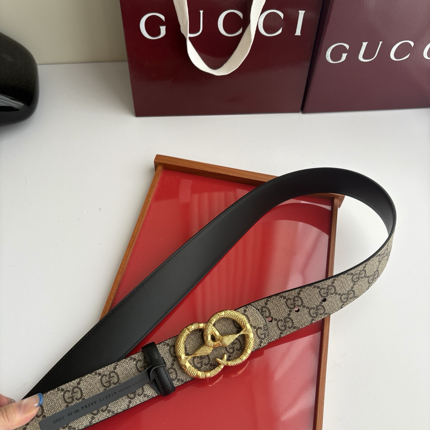 Gucci 经典原单品质，印花面配原版平纹底，纯钢挂扣，精工制作，细节看图，实物拍摄，高端奢华，宽度4.0cm