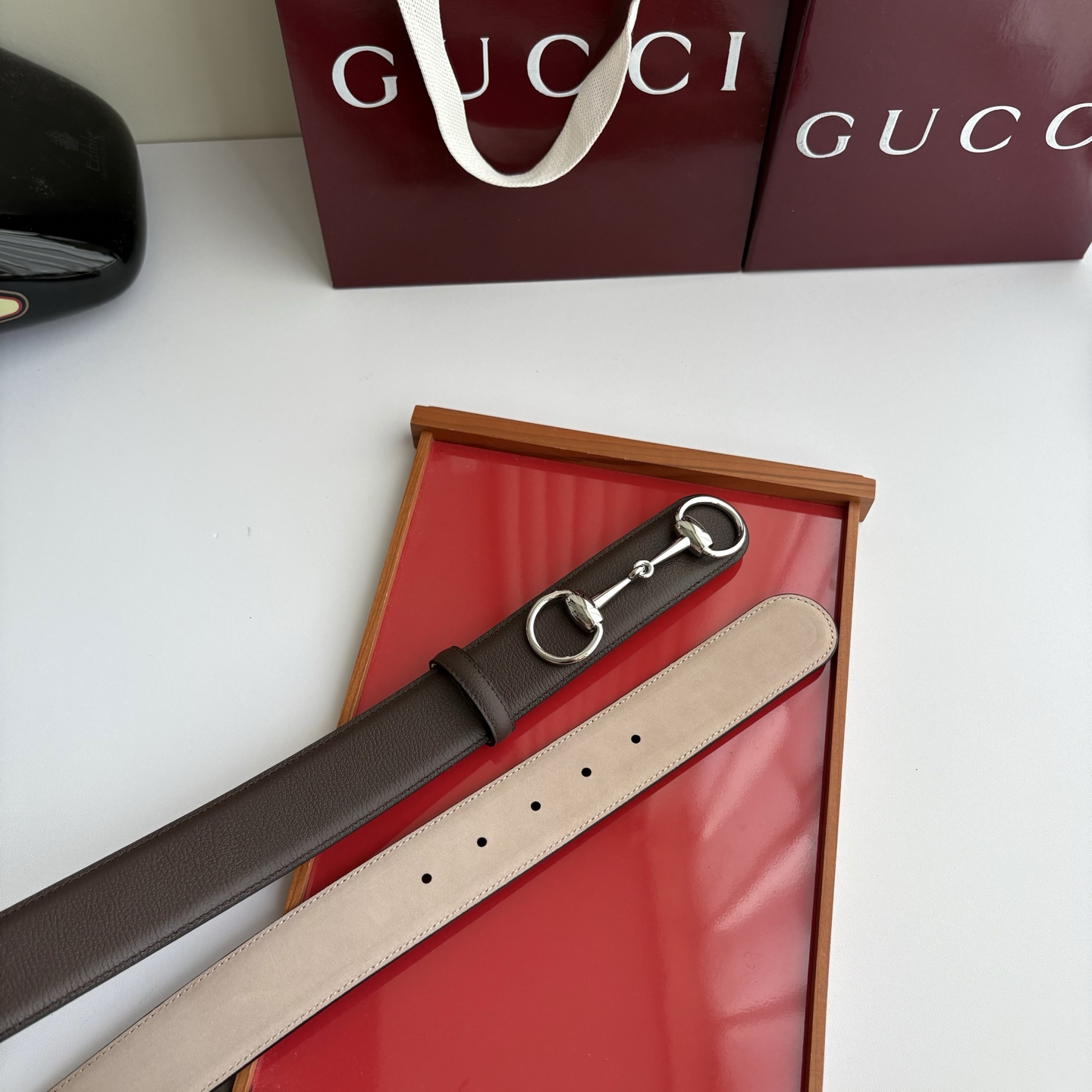 Gucci 经典原单品质，咖色山羊纹搭配原版沙底，时尚腰封，精工制作，细节看图，实物拍摄，高端奢华，宽度4.0cm