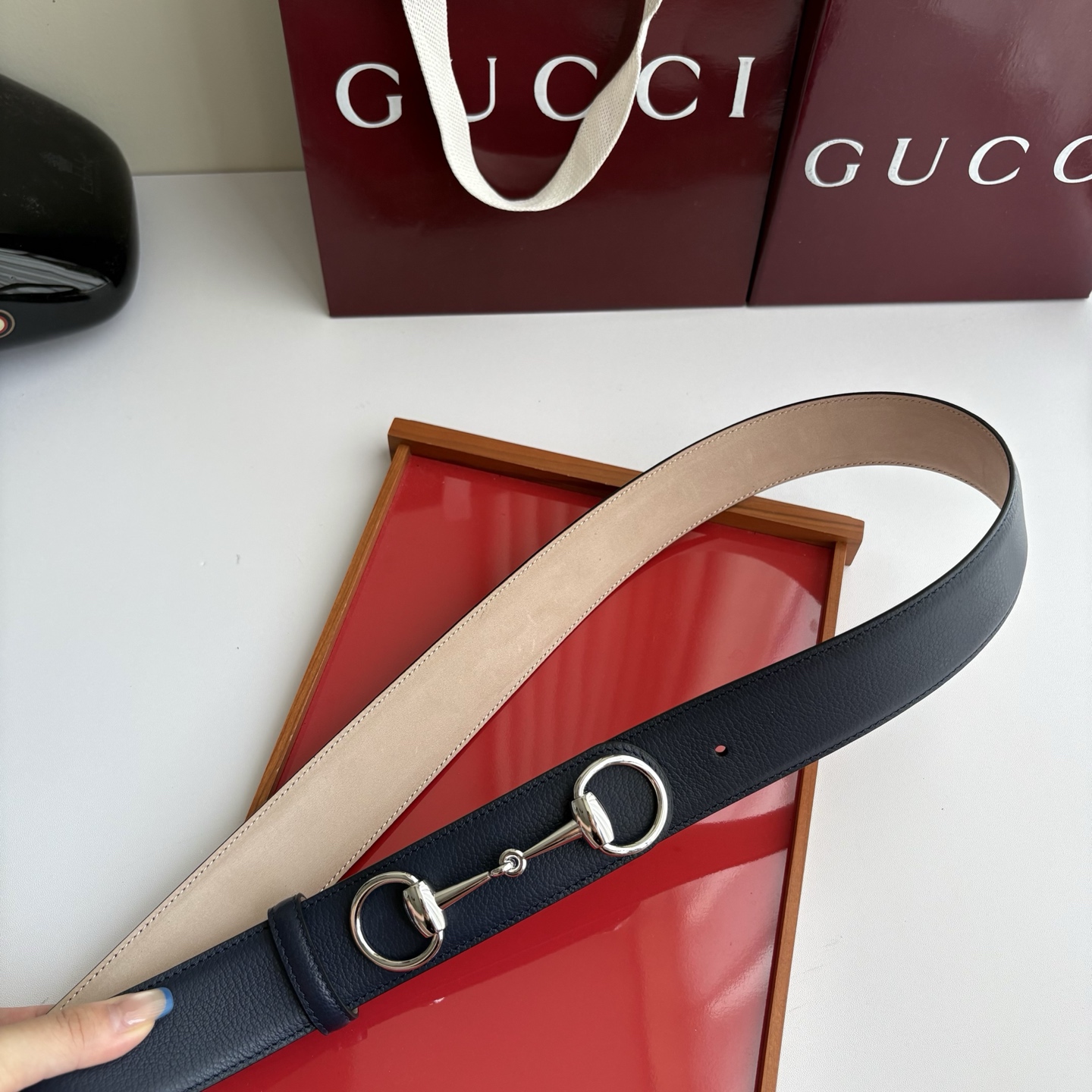 Gucci 经典原单品质，蓝色山羊纹搭配原版沙底，时尚腰封，精工制作，细节看图，实物拍摄，高端奢华，宽度4.0cm