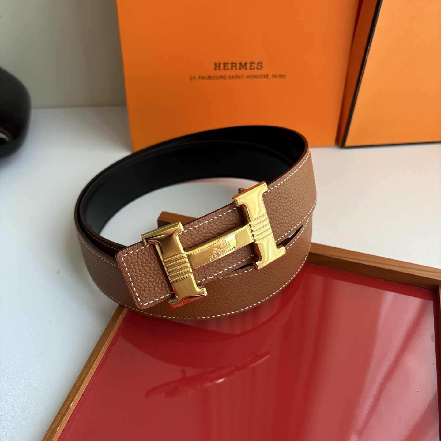 【爱马仕】Hermes 原单爱马仕,宽3.8cm进口原版皮带身,双面可用,精品电镀五金 ! 【爱马仕】Hermes 原单爱马仕,宽3.8cm进口原版皮带身,双面可用,精品电镀五金 !
