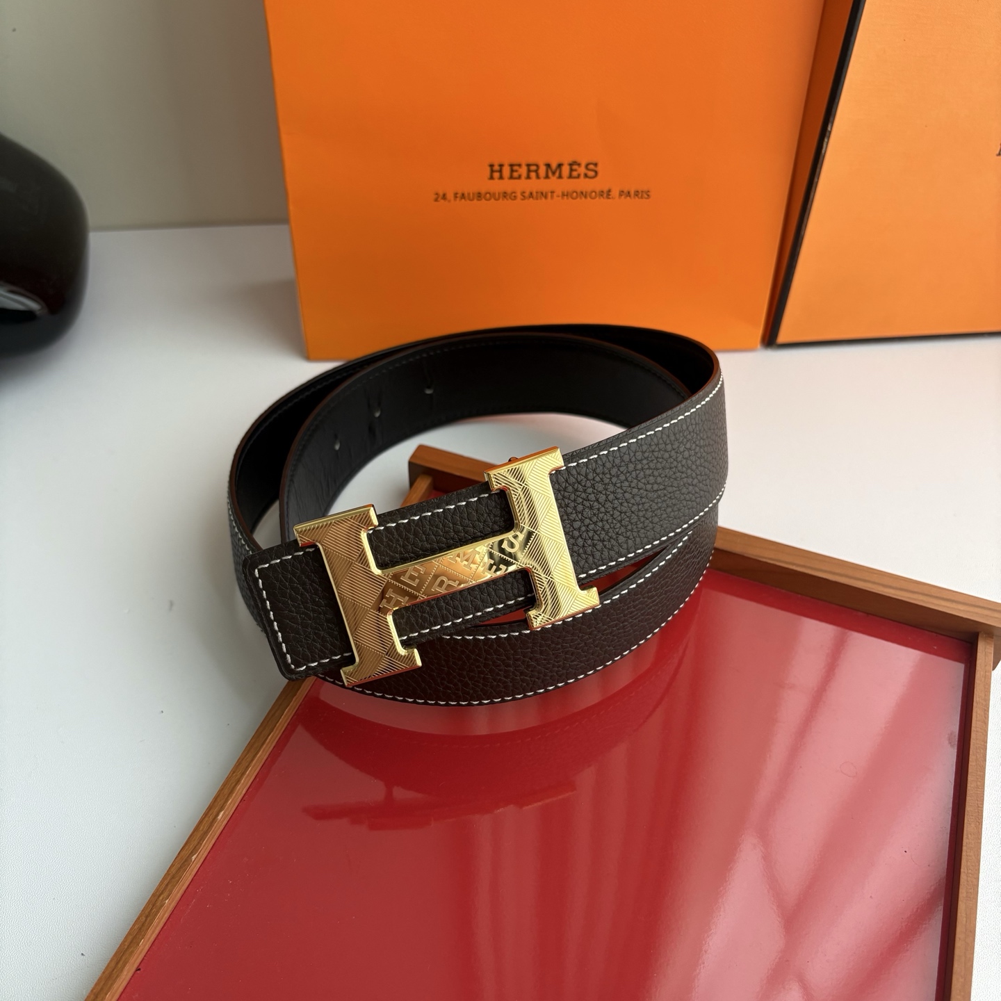 【爱马仕】Hermes 原单爱马仕,宽3.8cm进口原版皮带身,双面可两面用,精品电镀五金 ! 【爱马仕】Hermes 原单爱马仕,宽3.8cm进口原版皮带身,双面可两面用,精品电镀五金 !