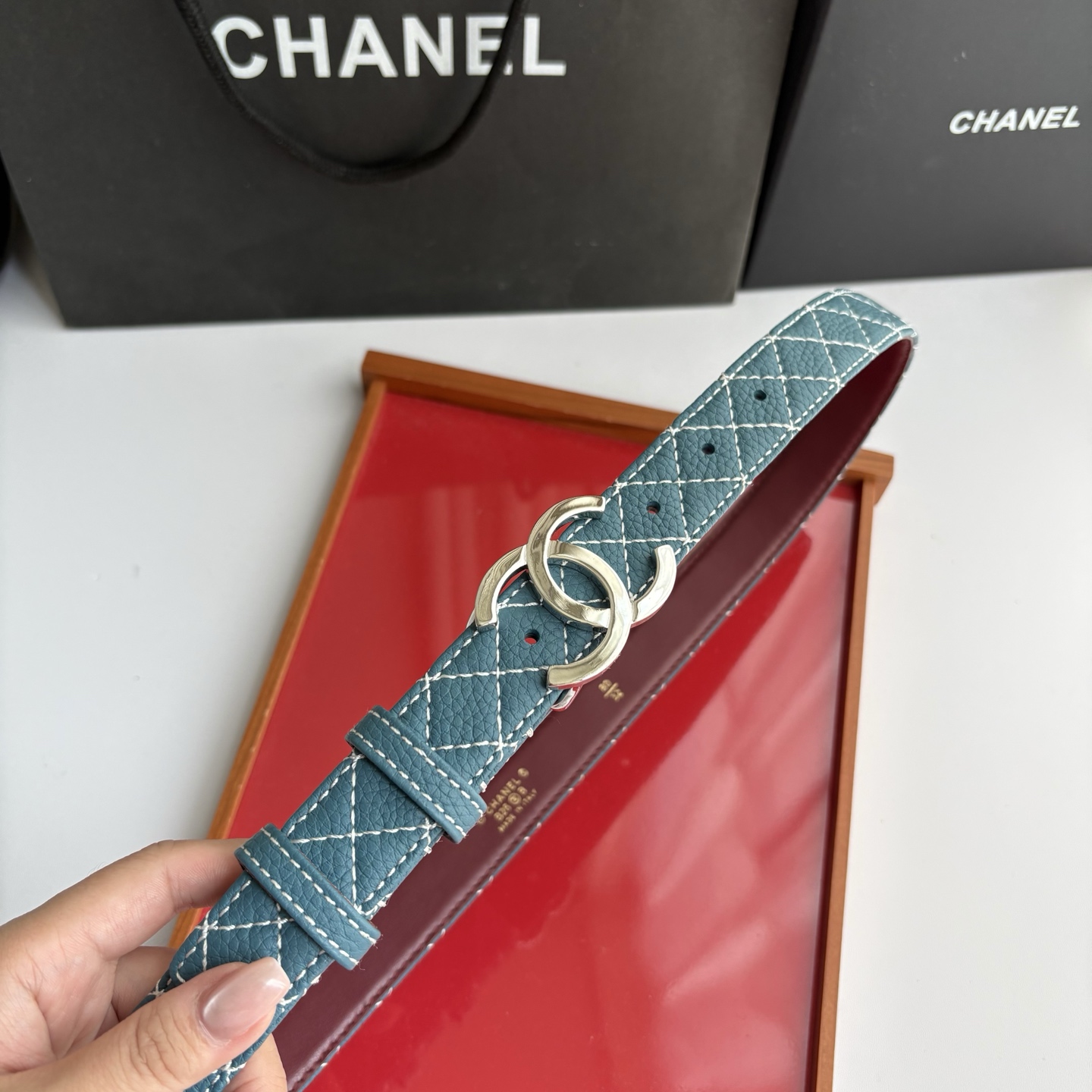 CHANEL 2.5cm小香女装腰带 双面进口原版小牛皮 纯铜五金 低调奢华 时尚百搭