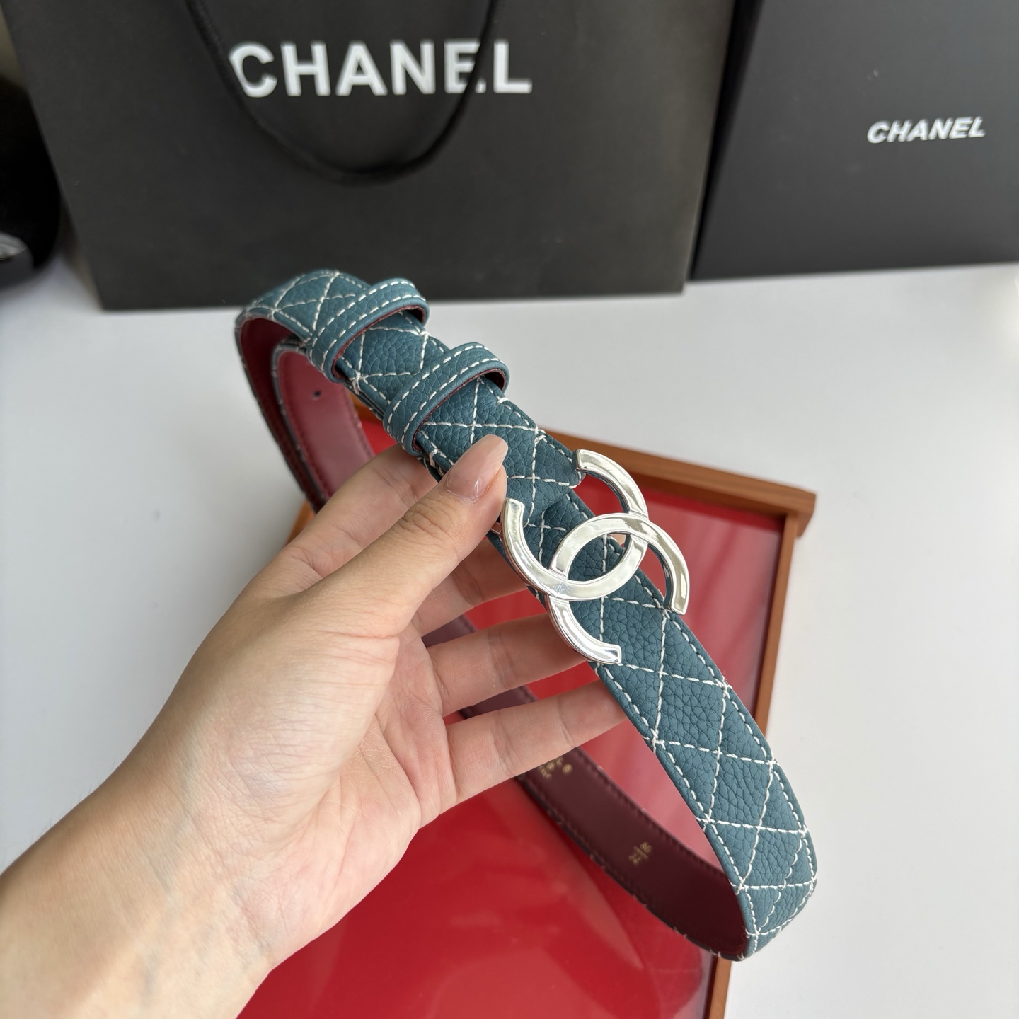 CHANEL 2.5cm小香女装腰带 双面进口原版小牛皮 纯铜五金 低调奢华 时尚百搭