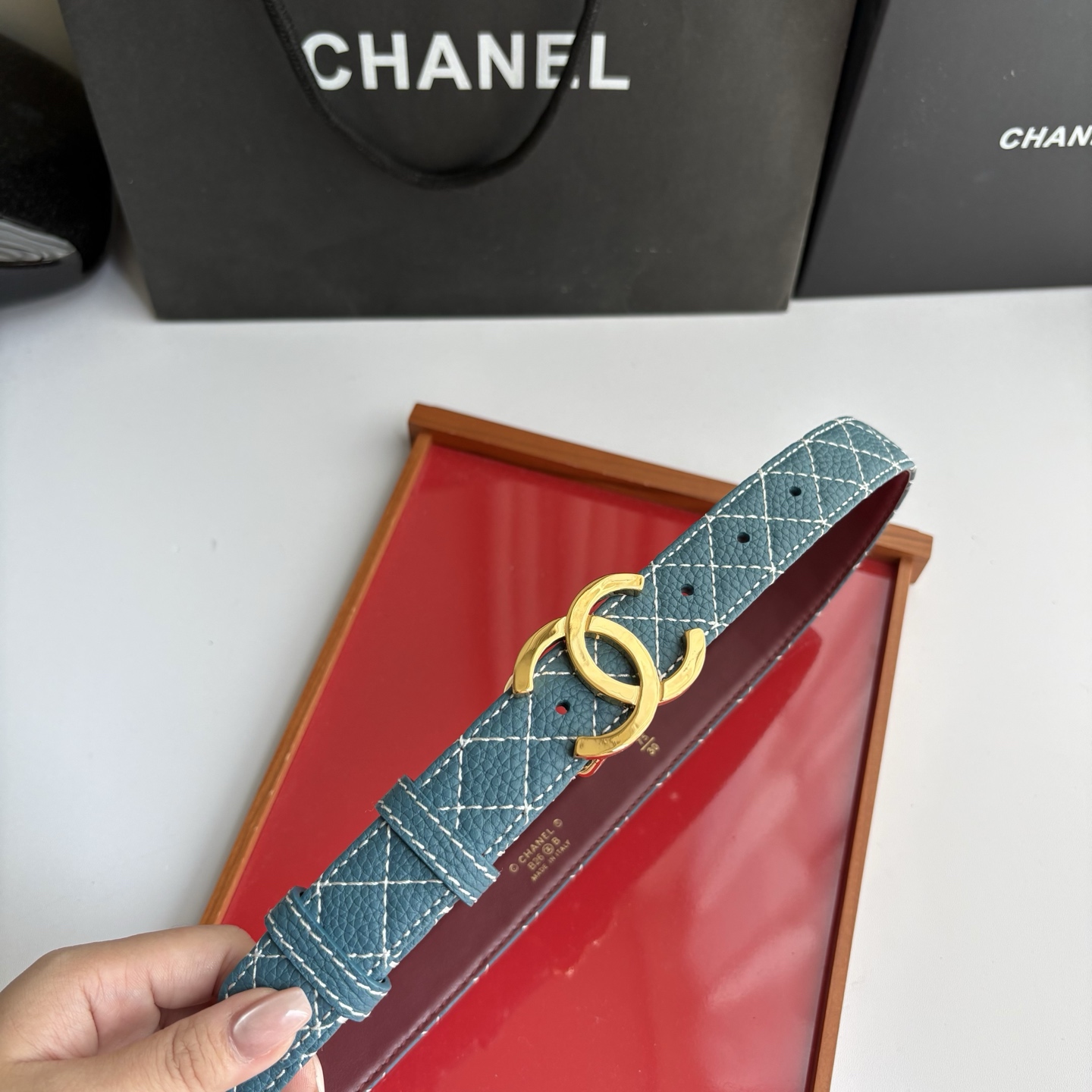 CHANEL 2.5cm小香女装腰带 双面进口原版小牛皮 纯铜五金 低调奢华 时尚百搭