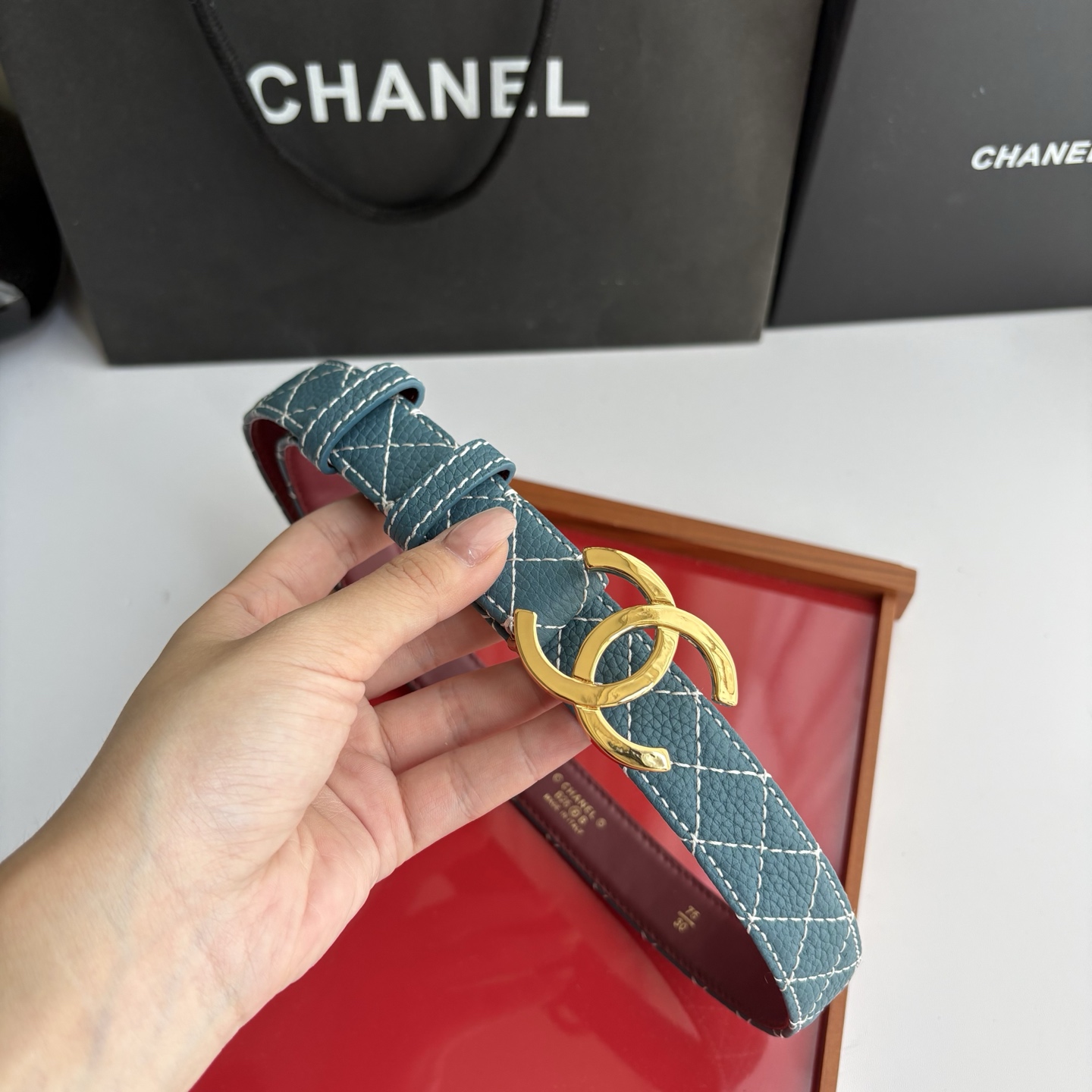 CHANEL 2.5cm小香女装腰带 双面进口原版小牛皮 纯铜五金 低调奢华 时尚百搭