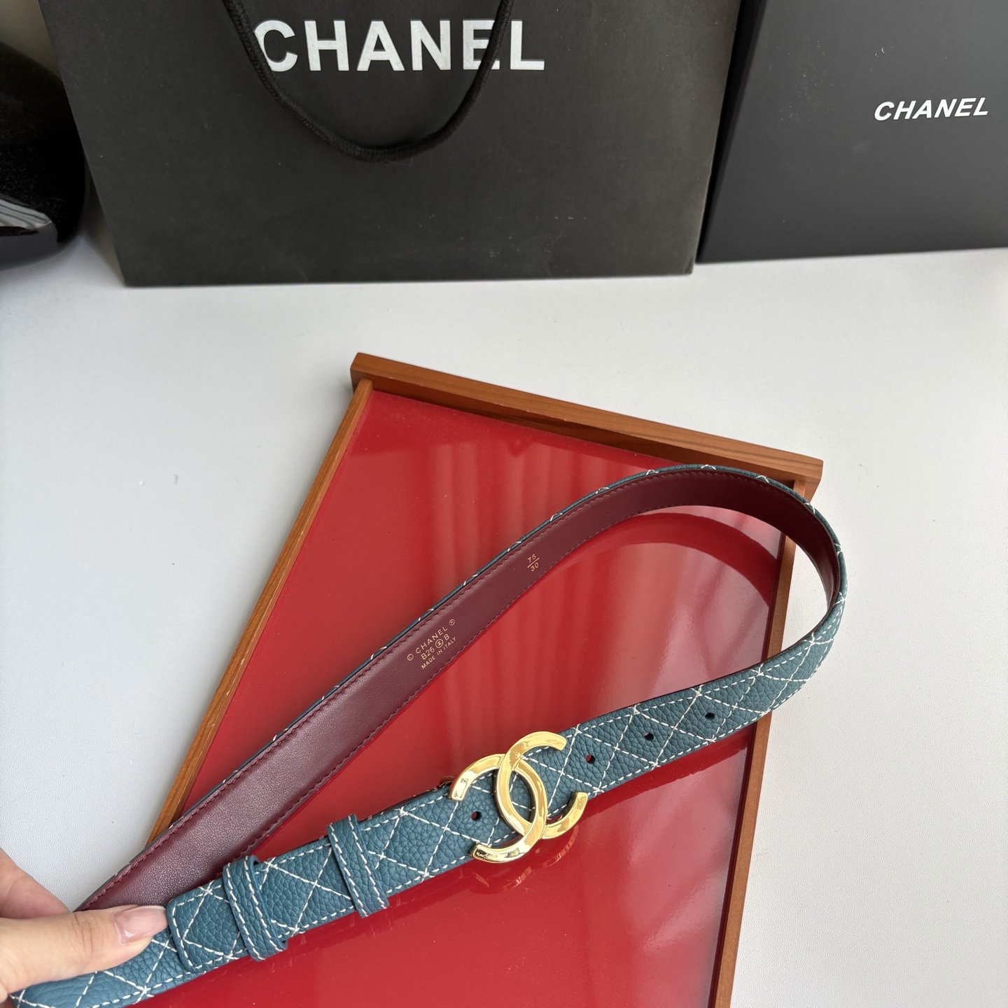 CHANEL 2.5cm小香女装腰带 双面进口原版小牛皮 纯铜五金 低调奢华 时尚百搭