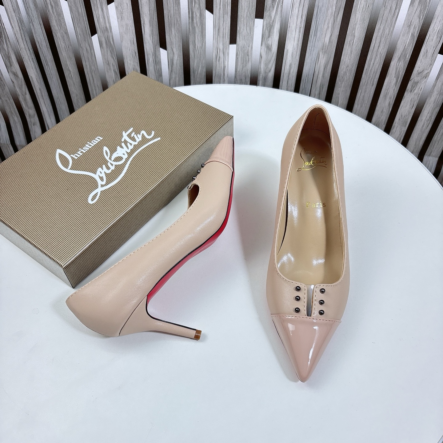 Christian Louboutin Classic Luxury Leather Shoe Loafer Ref.78D75E03 7