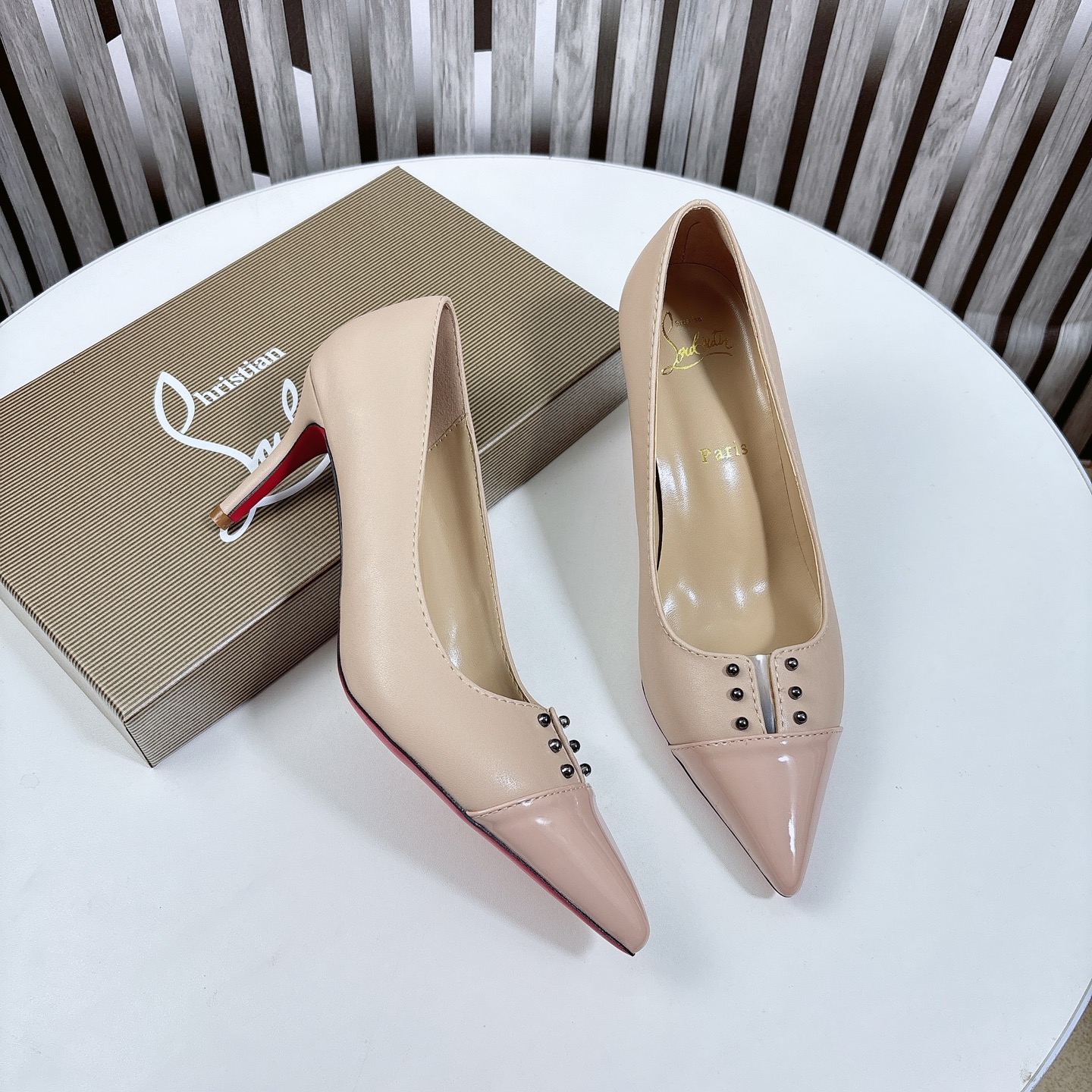 Christian Louboutin Classic Luxury Leather Shoe Loafer Ref.78D75E03 5