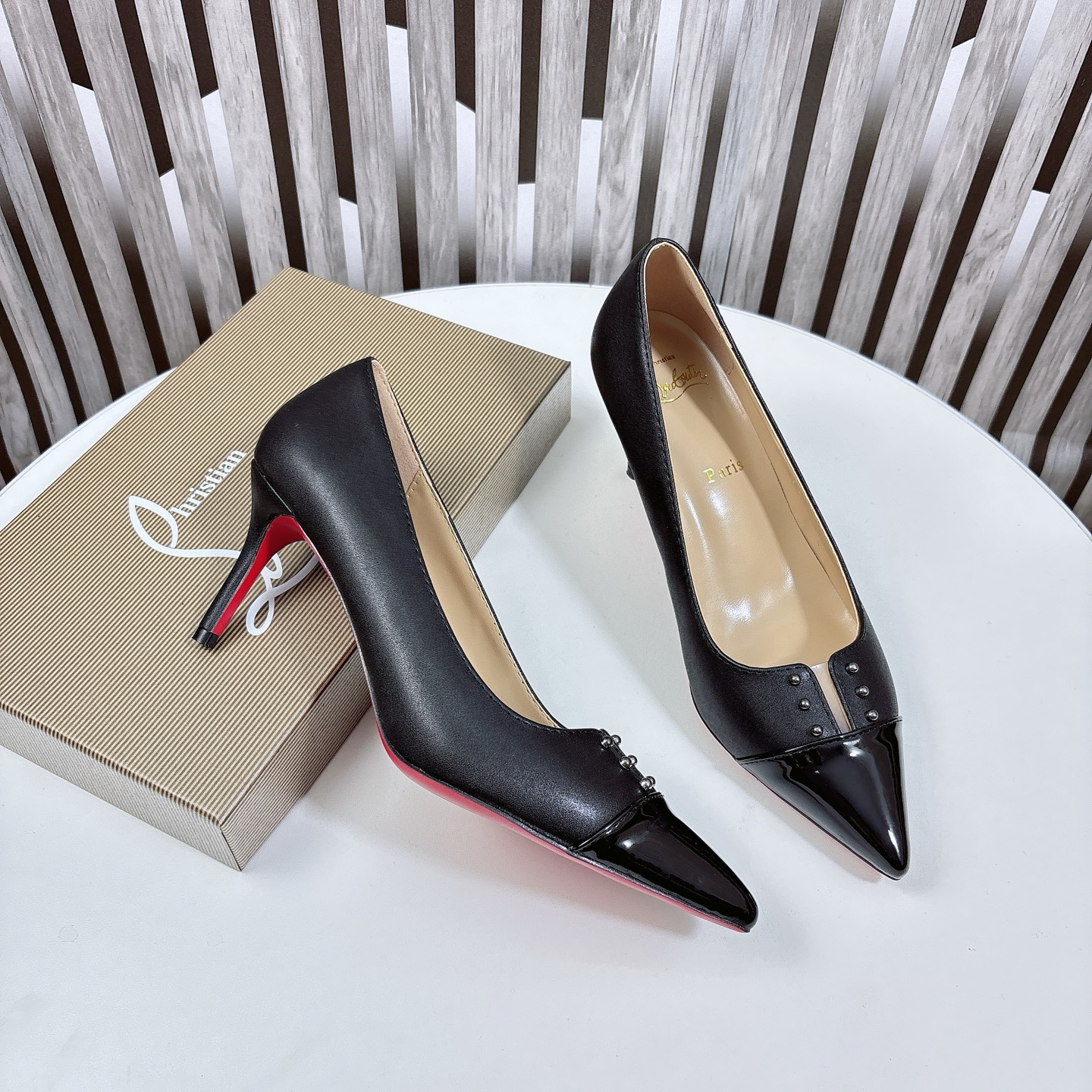 路铂廷 Christian Louboutin 经典高奢皮鞋鞋履高跟鞋 #6D8E0483 5