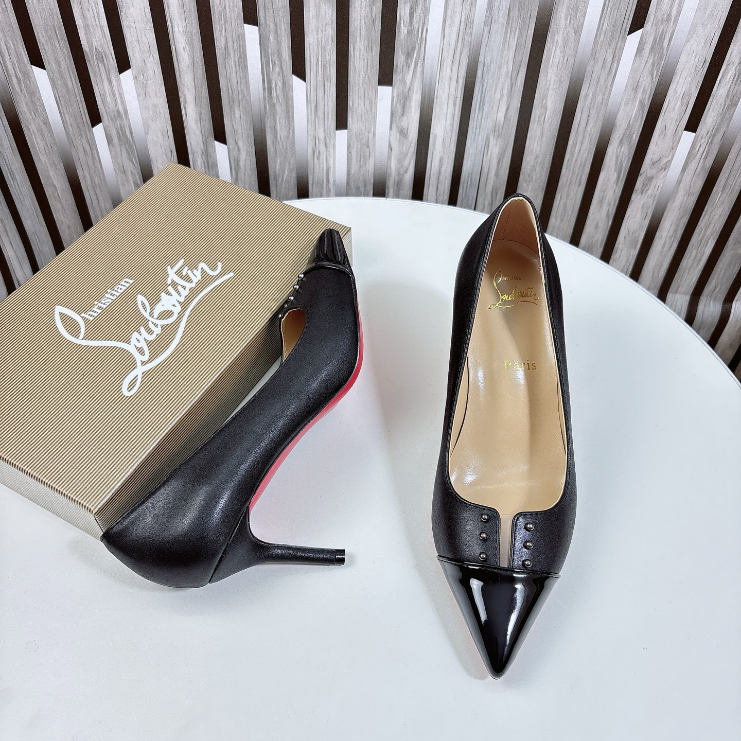 路铂廷 Christian Louboutin 经典高奢皮鞋鞋履高跟鞋 #6D8E0483 8