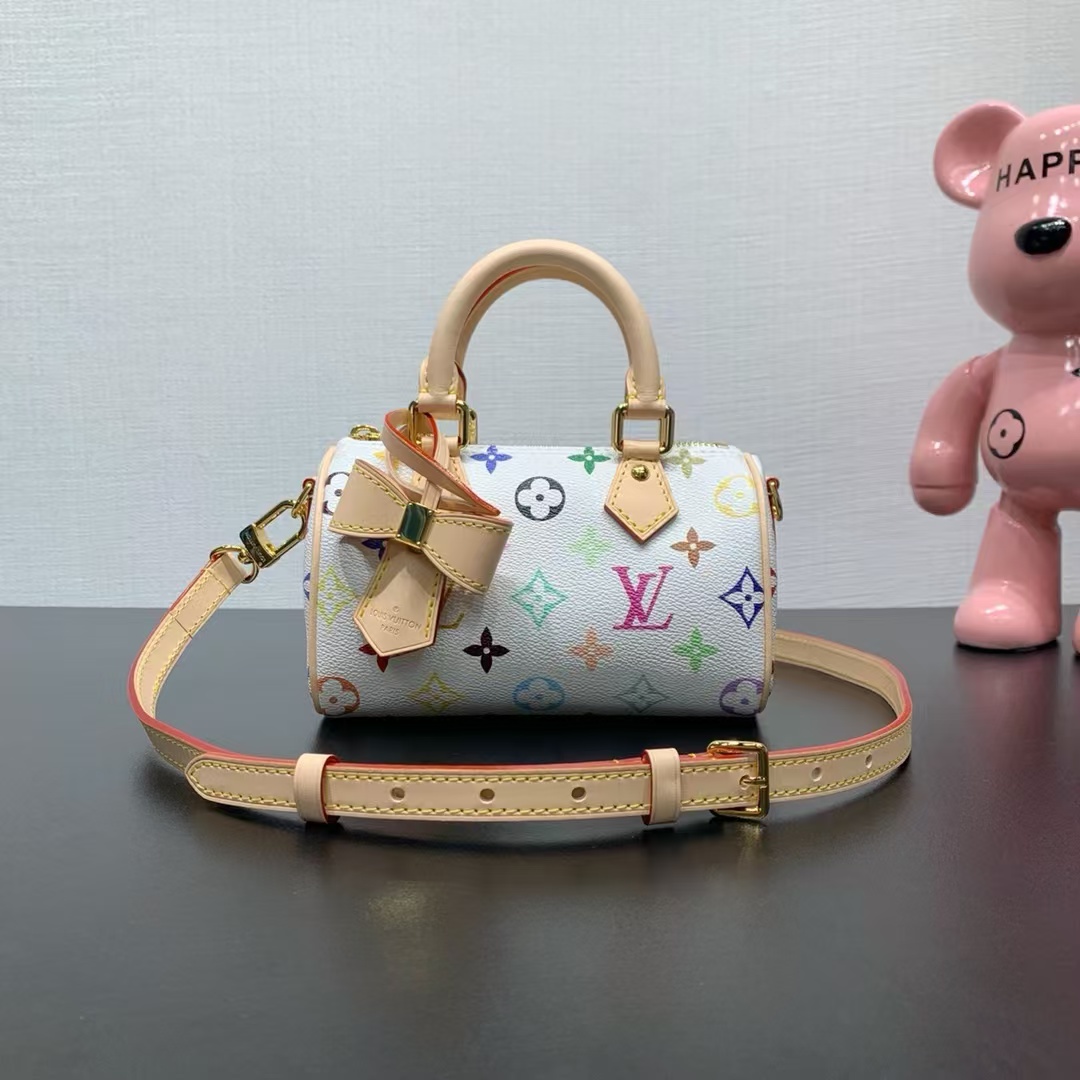 【Chip dinámico 163C01】Pedido original superior, desarrollo genuino✨‼ ️Este bolso Nano Speedy está hecho de lona recubie…