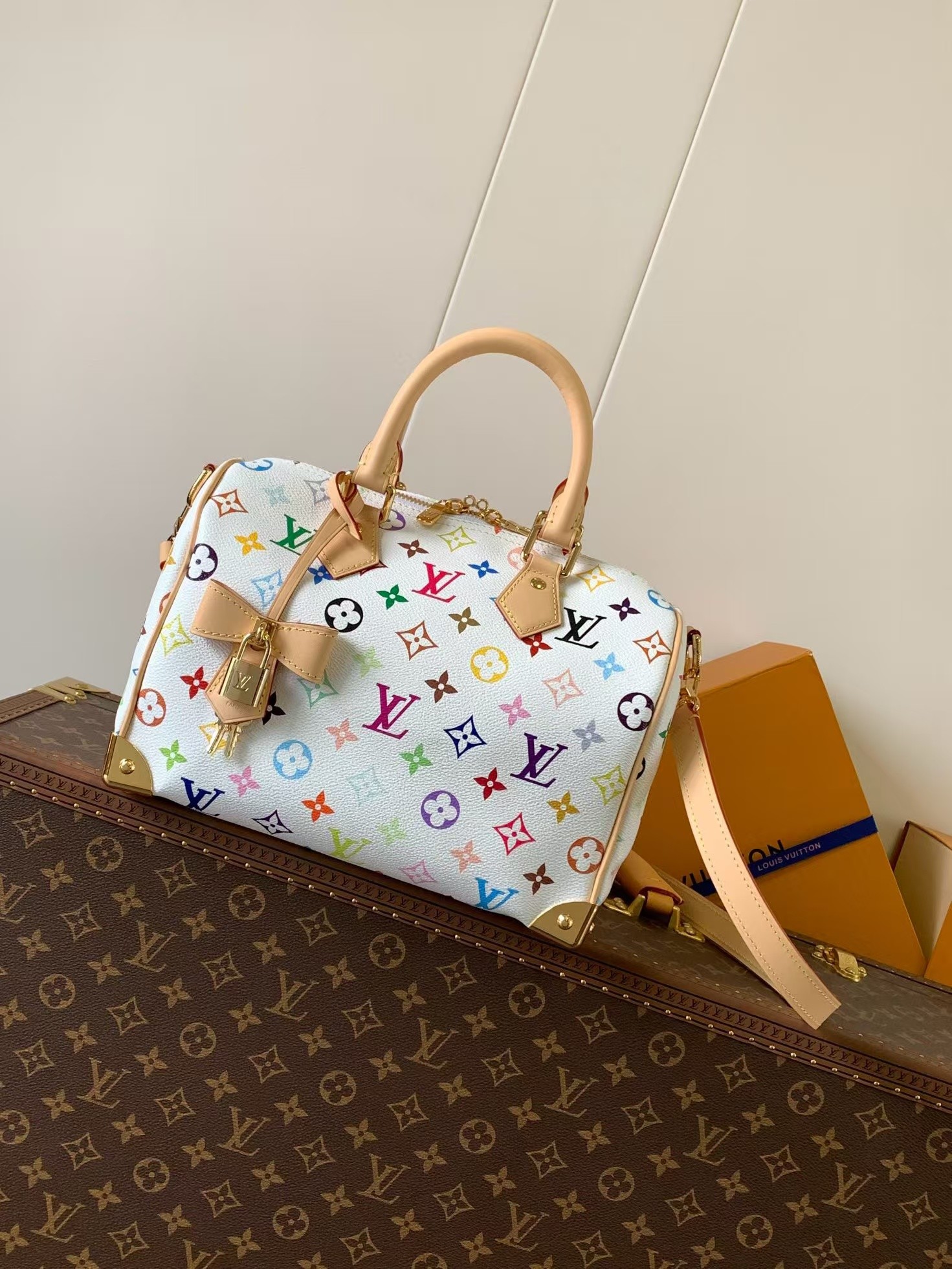 【Chip dinámico 163C01】Pedido original superior, desarrollo genuino✨‼ ️Este bolso Speedy Bandoulière 25 utiliza el clási…