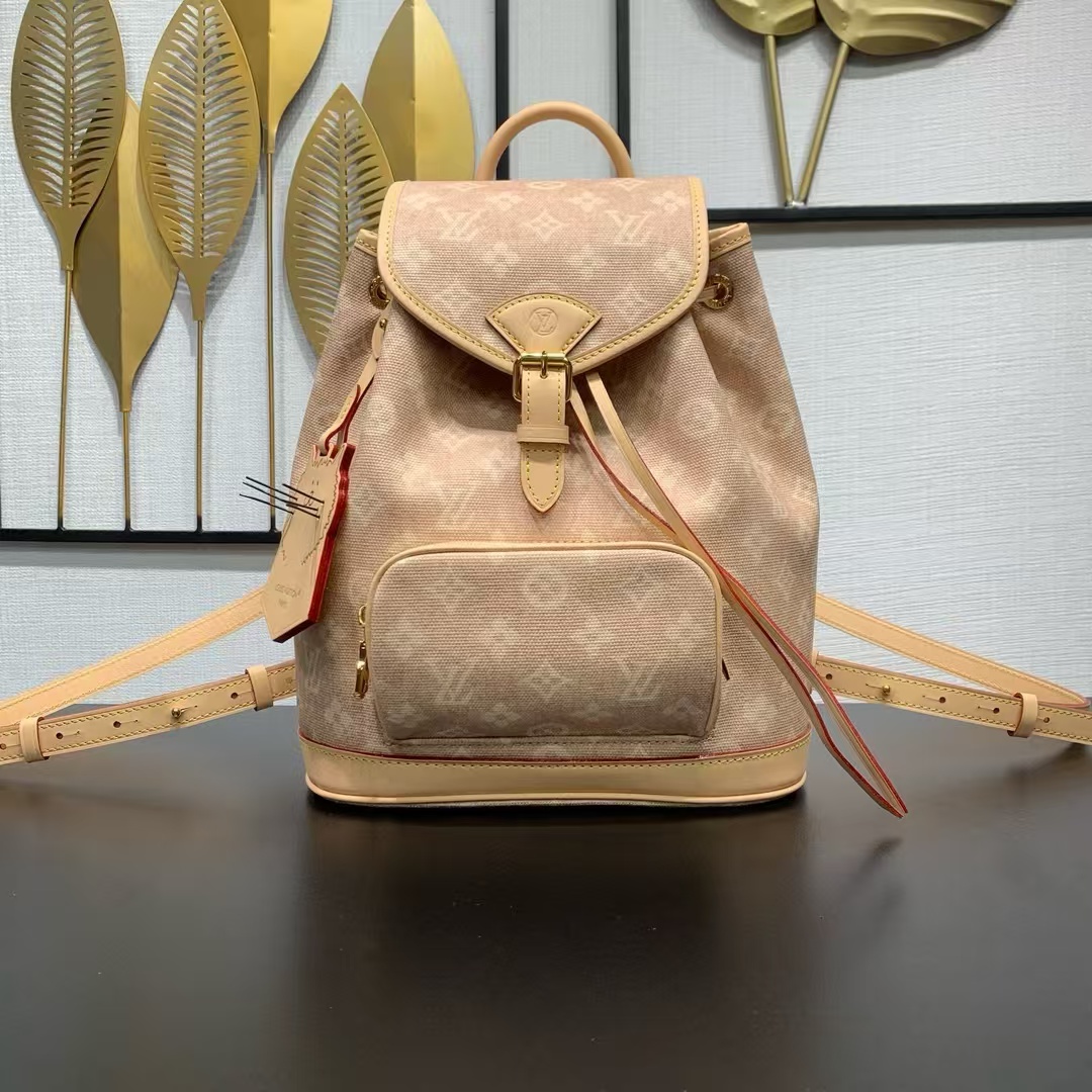 【Chip dinámico 163C01】Pedido original superior, desarrollo genuino✨‼ ️Esta pequeña mochila Montsouris es de la serie LV…