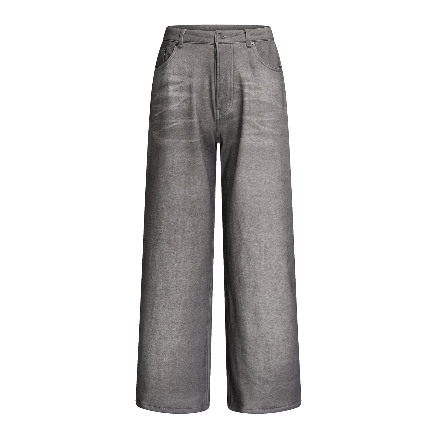 Acne Studios 25SS Cotton Fleece Pants - Washed Grey, Stylish & Comfortable 2 i1751443682615 1580 0 0