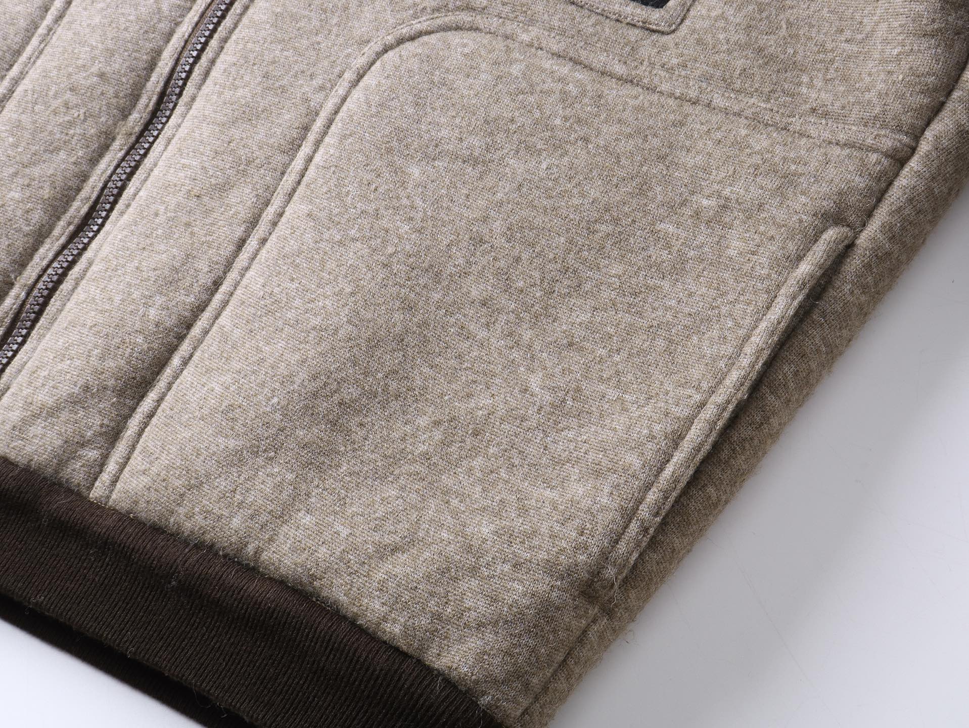 Miu Miu Women's Shearling Jacket Wool Blend Melange Brown Size 38 40 42 8 i1760284315238 6928 0 8