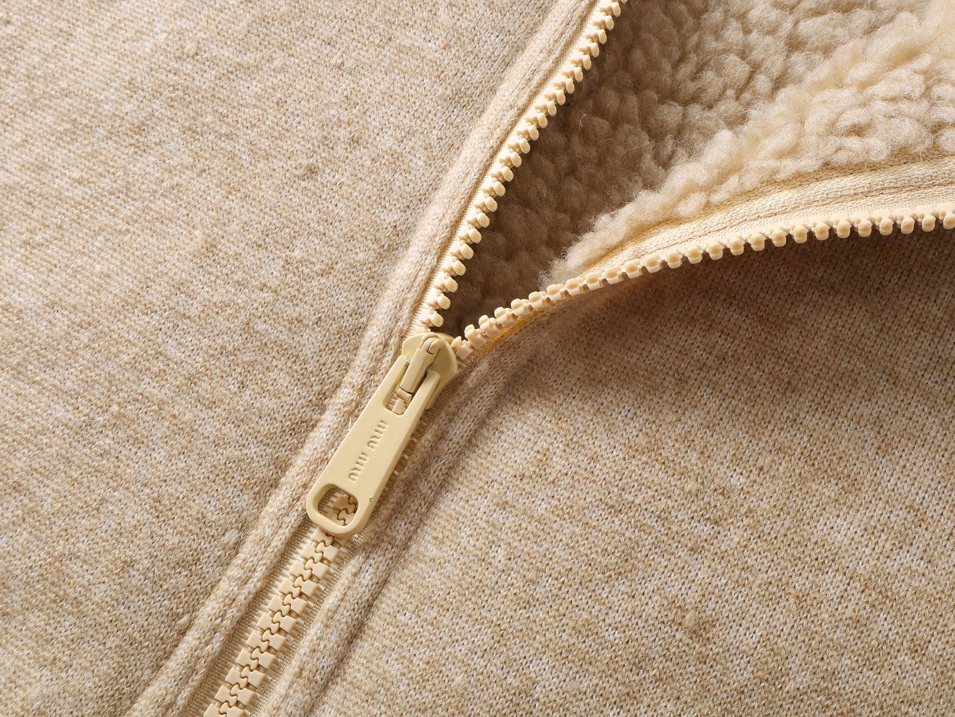 Miu Miu Women's Shearling Wool-Blend Jacket | Melange Lambswool Outerwear 7 i1760284338815 3617 0 4