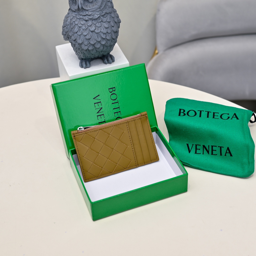 Bottega Veneta 編織 卡包 6卡槽 拉鍊零錢包
