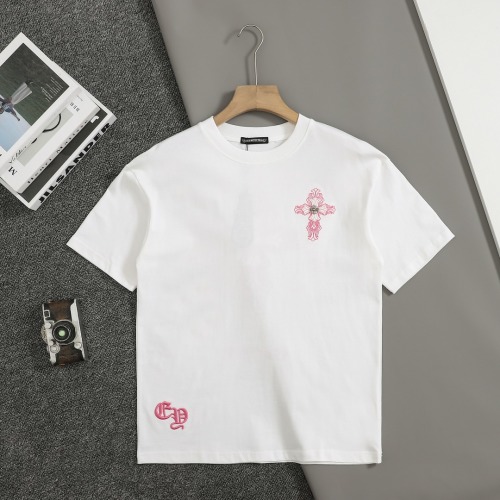 Chrome Hearts 25SS Cotton T-Shirt with Cross and Logo Embroidery 1 Chrome Hearts 25SS Cotton T-Shirt with Cross and Logo Embroidery