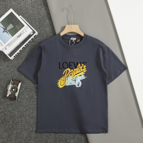Loewe 25SS Early Spring New Embroidered Short-Sleeve T-Shirt For Men And Women 1 Loewe 25SS Early Spring New Embroidered Short-Sleeve T-Shirt For Men And Women