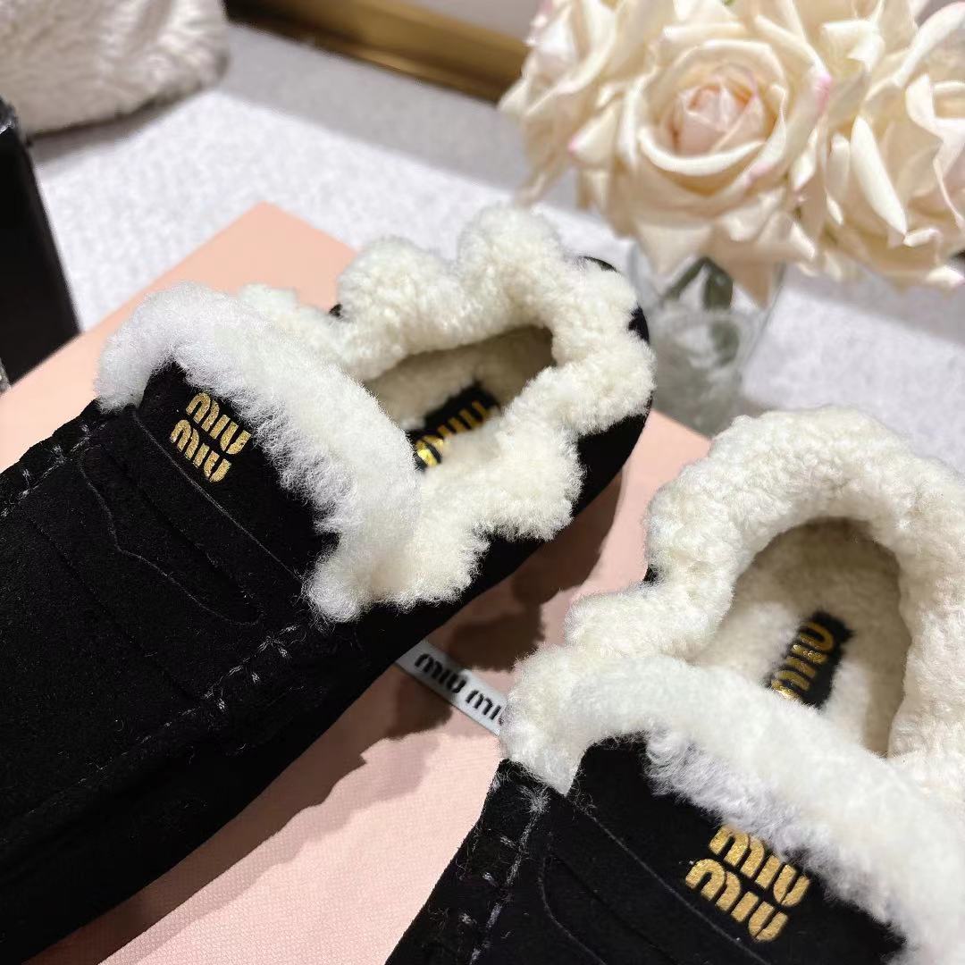 MiuMiu/Mum 25ss Fall Winter Shoe: Stylish, Sweet, Salty, Cowhide & Wool, Sizes 35-39, Price $624 - 图片 8