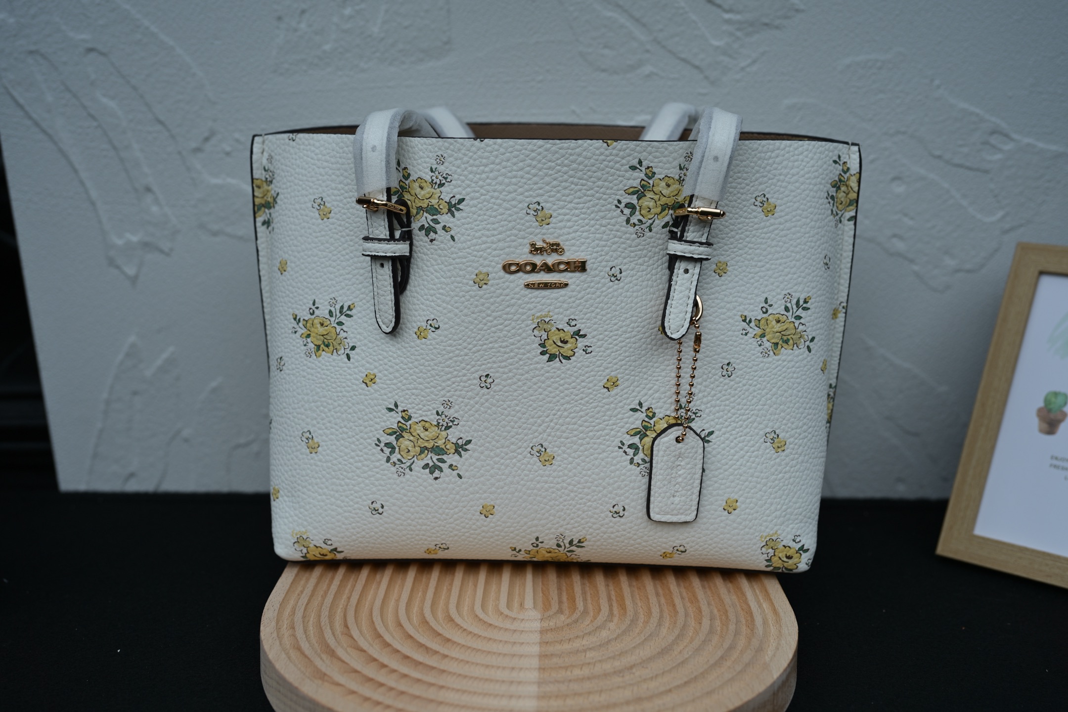 蔻驰 Molie Tote 25 - 春夏限定の花柄デザイン