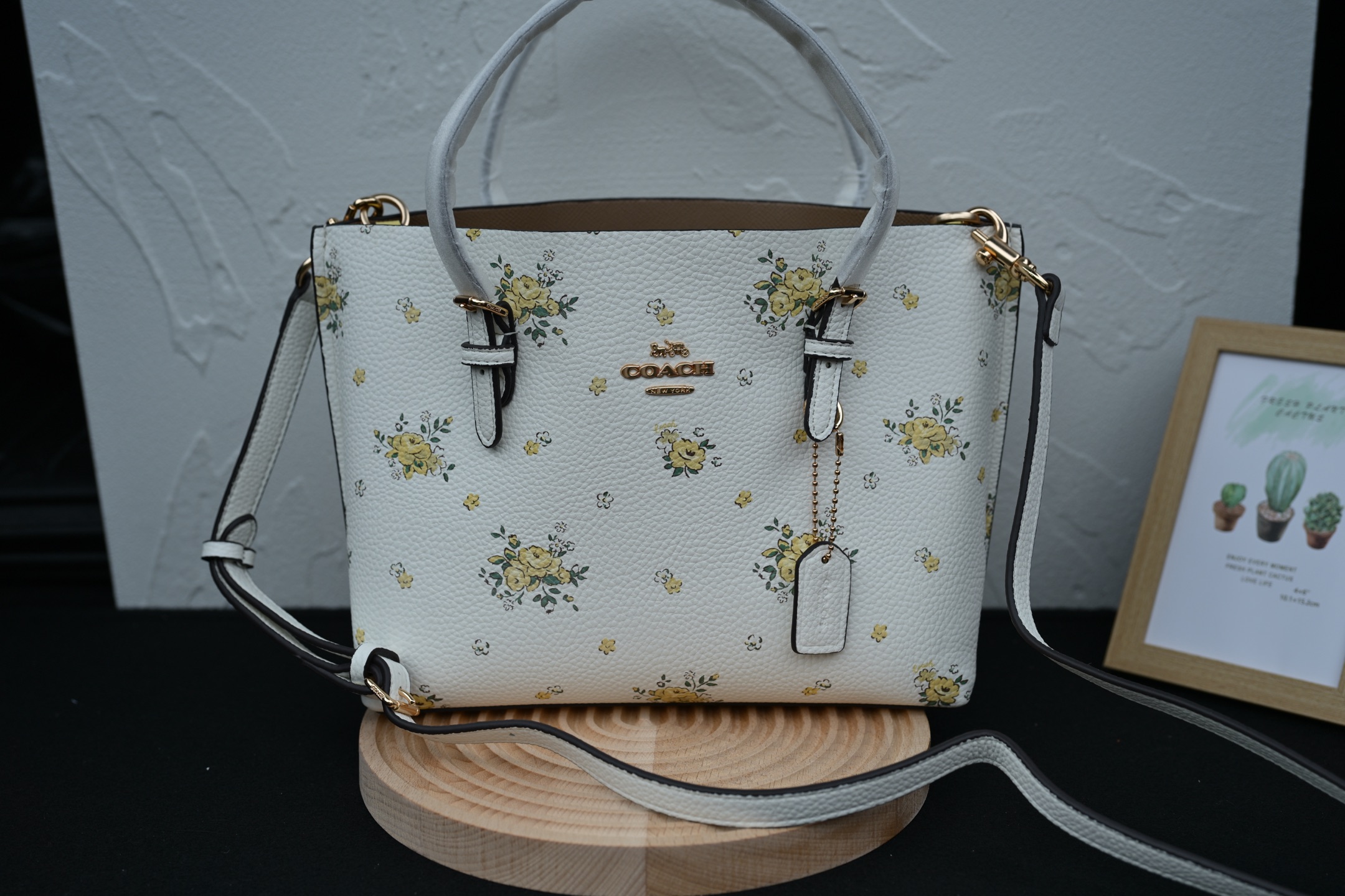 蔻驰 Molie Tote 25 - 春夏限定の花柄デザイン