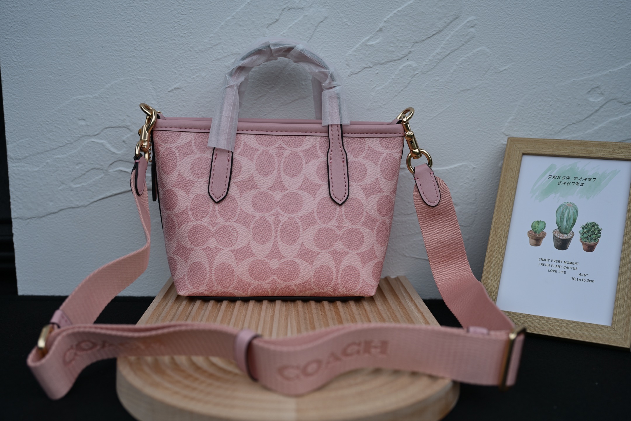 老花デザインの迷你トートバッグ - おしゃれで使いやすい