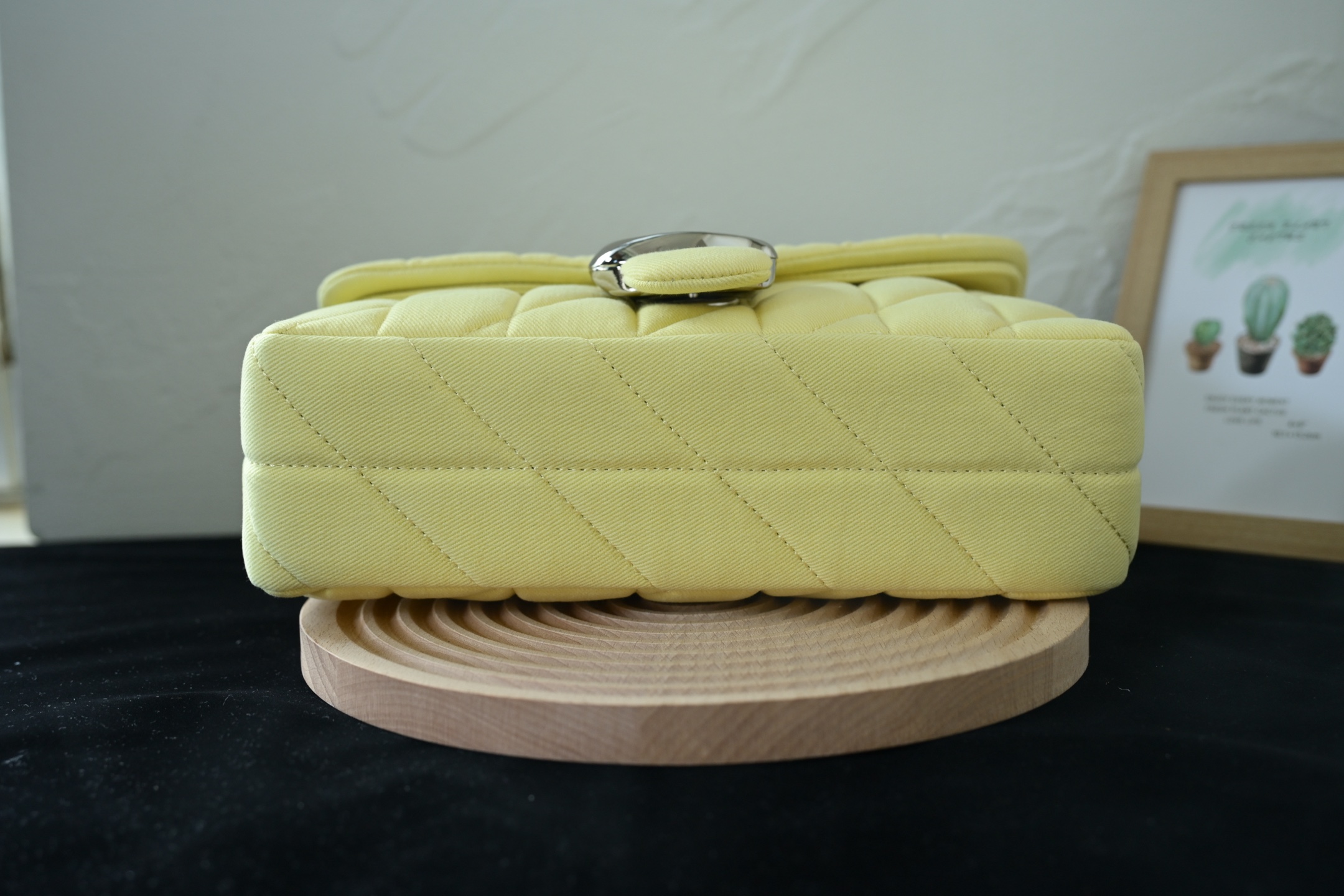 TABBY レディース 菱格丹宁布料 縫い酒神デニム ショルダーバッグ