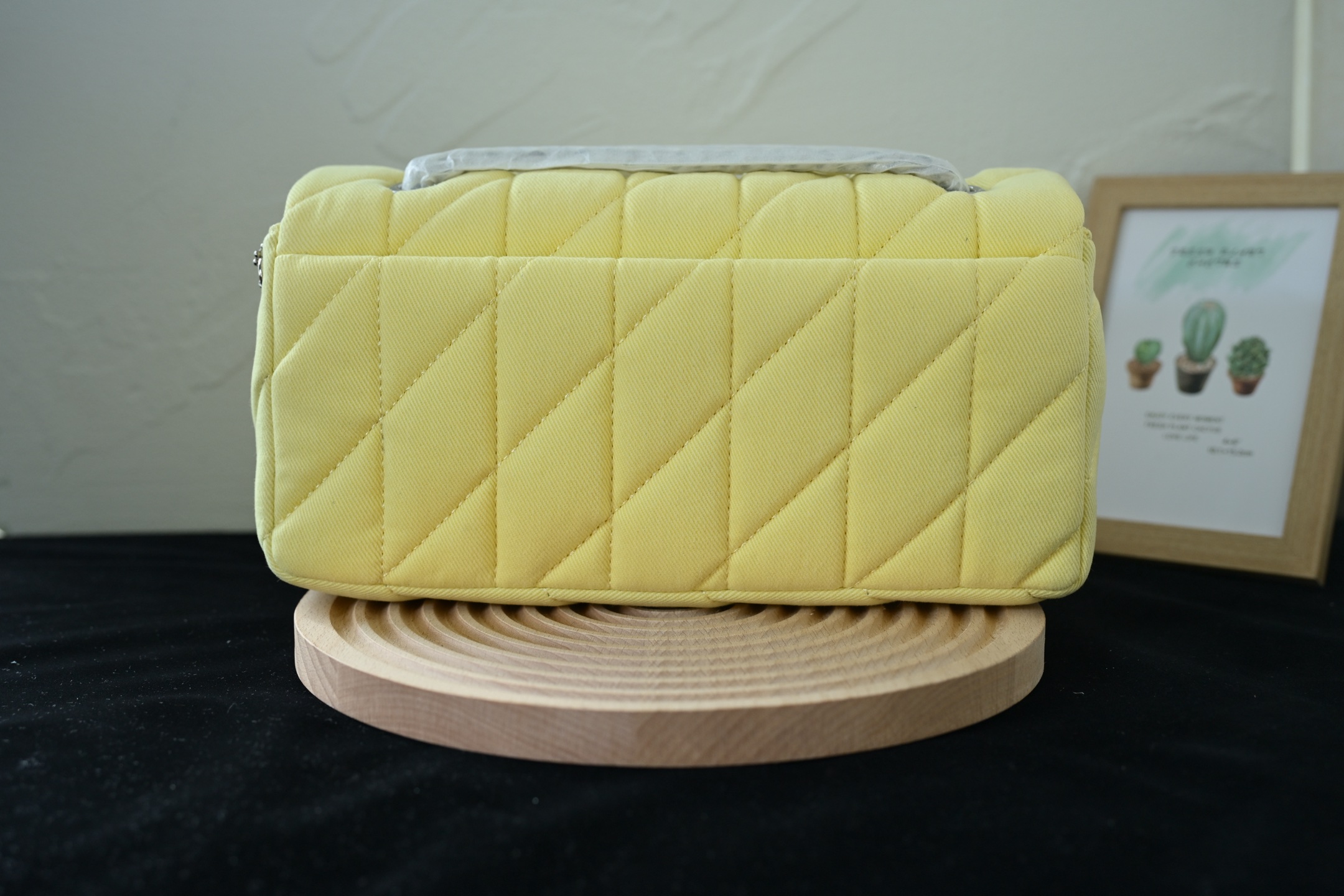 TABBY レディース 菱格丹宁布料 縫い酒神デニム ショルダーバッグ