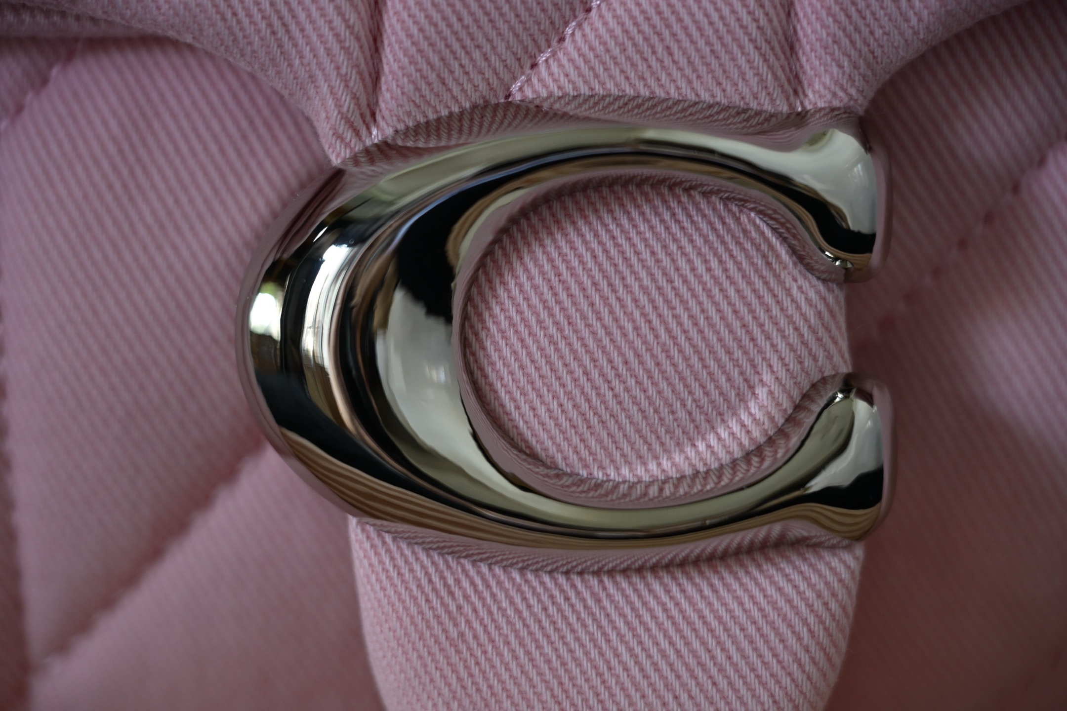 TABBY レディース 菱格丹宁布料 縫い酒神デニム ショルダーバッグ