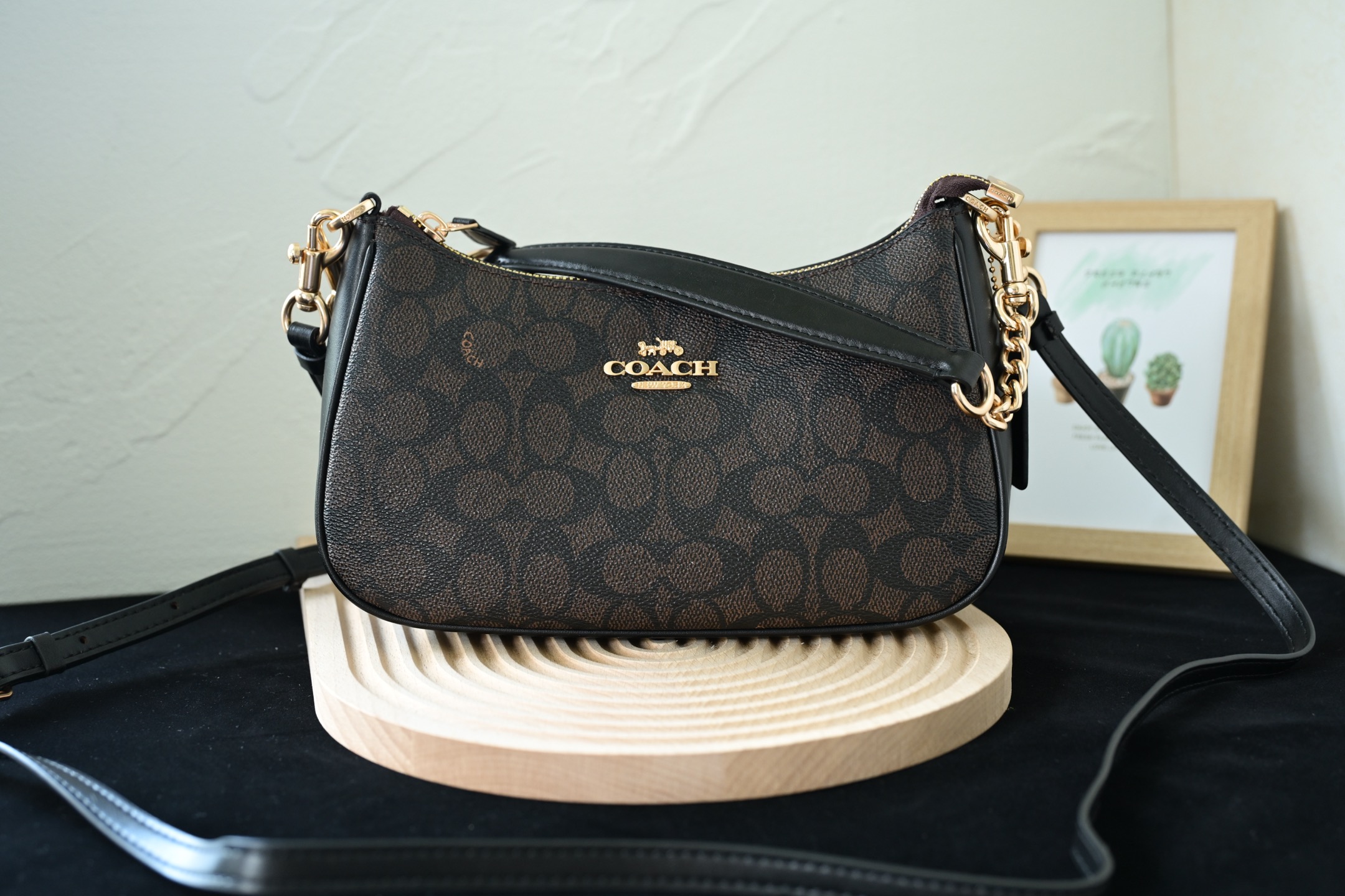 COAC 奥莱女包 CV933 TERI単肩バッグ - 牛皮革・多機能ポケット付き