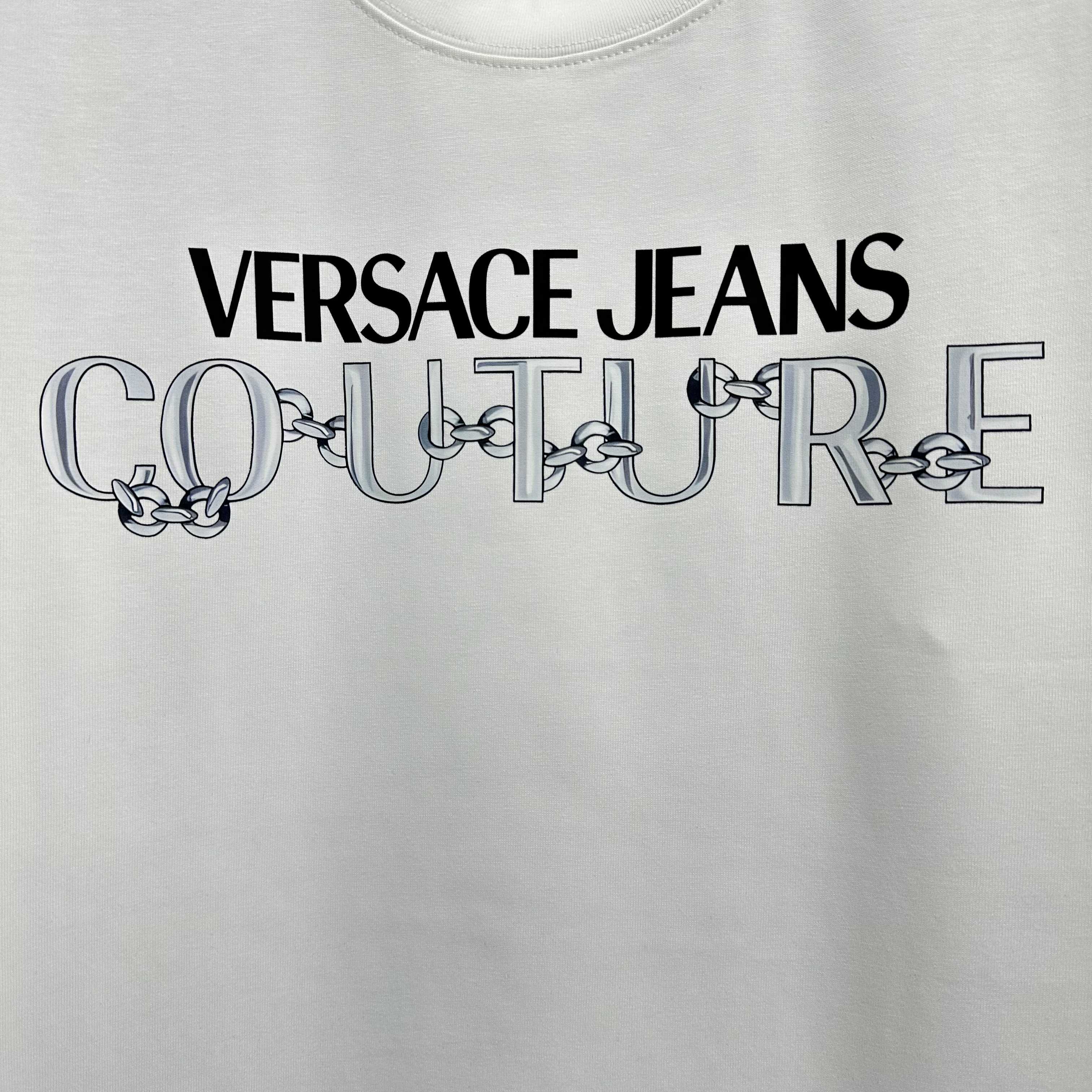 Versace Jeans Couture חולצת טי שרוול קצר לוגו כותנה לגברים 6 a1737622318825 6584