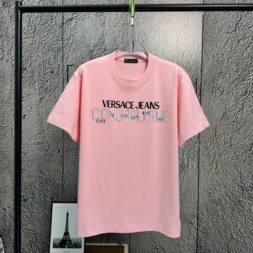 Versace Jeans Couture Logo T-Shirt, Short Sleeve, Heavy Cotton, Spring/Summer 1 Versace Jeans Couture Logo T-Shirt, Short Sleeve, Heavy Cotton, Spring/Summer